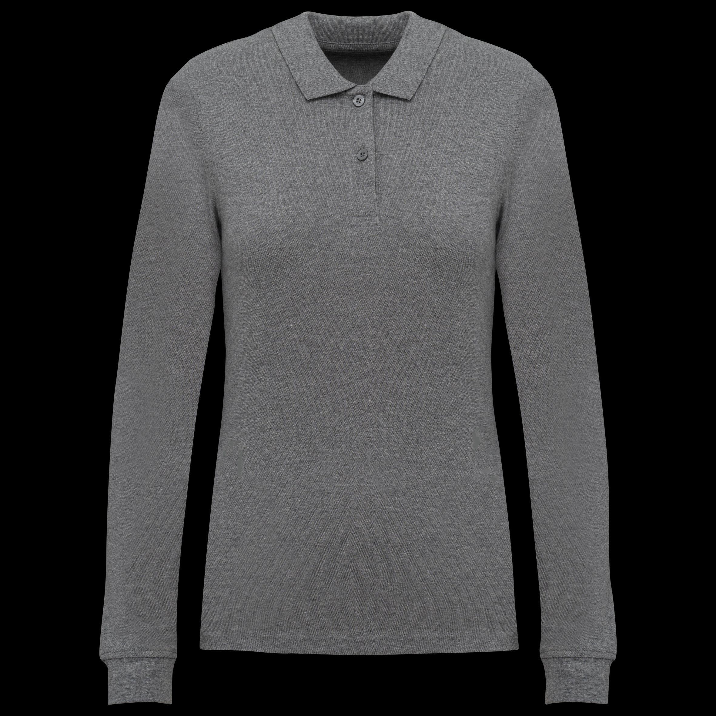 Women’s Long Sleeve Organic Piqué Polo – 180 g/m² | K2028