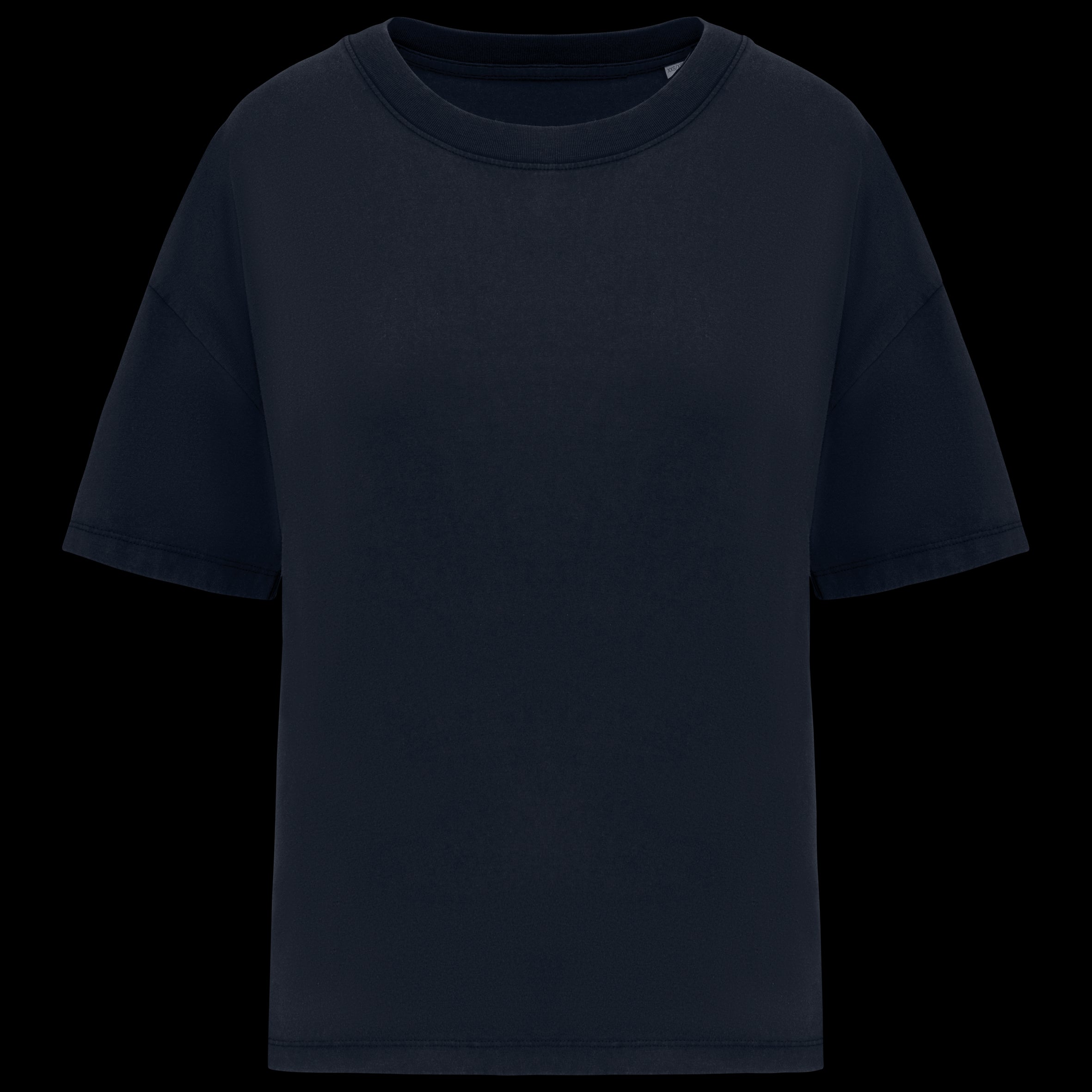 T-shirt en coton biologique lavé Oversized pour femmes – NS327