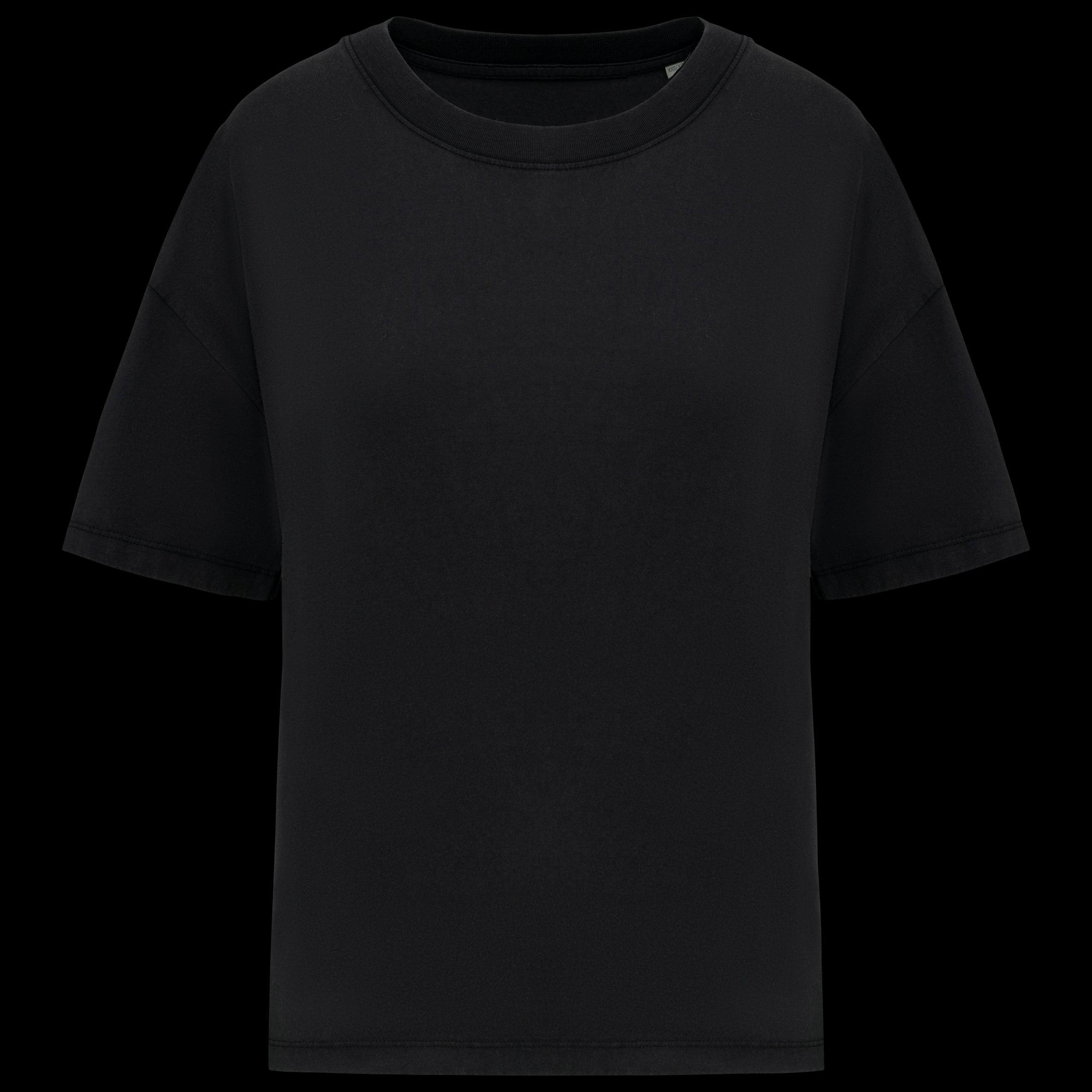 T-shirt en coton biologique lavé Oversized pour femmes – NS327