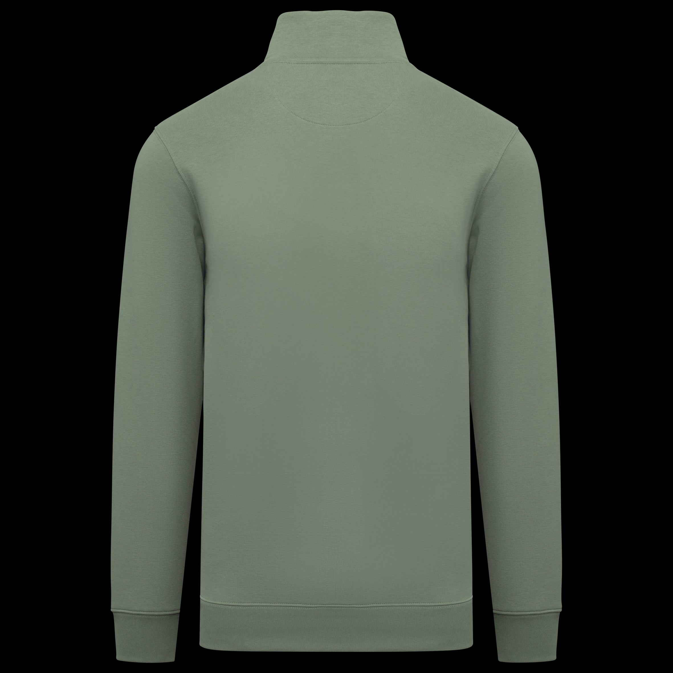 Sudadera de Forro Polar Orgánico para Hombre con Cremallera de Cuarto – 300 g/m² – NS428
