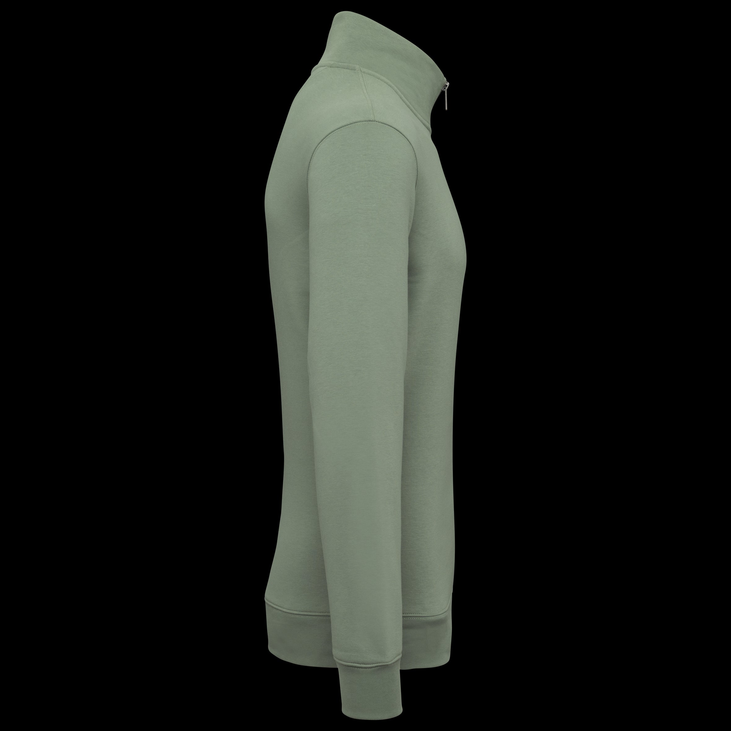 Sudadera de Forro Polar Orgánico para Hombre con Cremallera de Cuarto – 300 g/m² – NS428