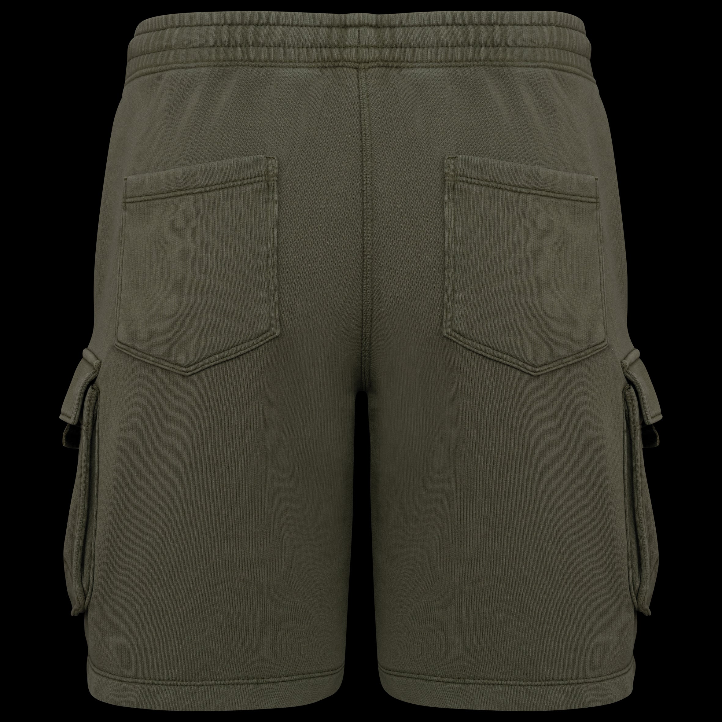 Native Spirit NS717 - Milieuvriendelijke heren cargo shorts van French Terry met gewassen effect