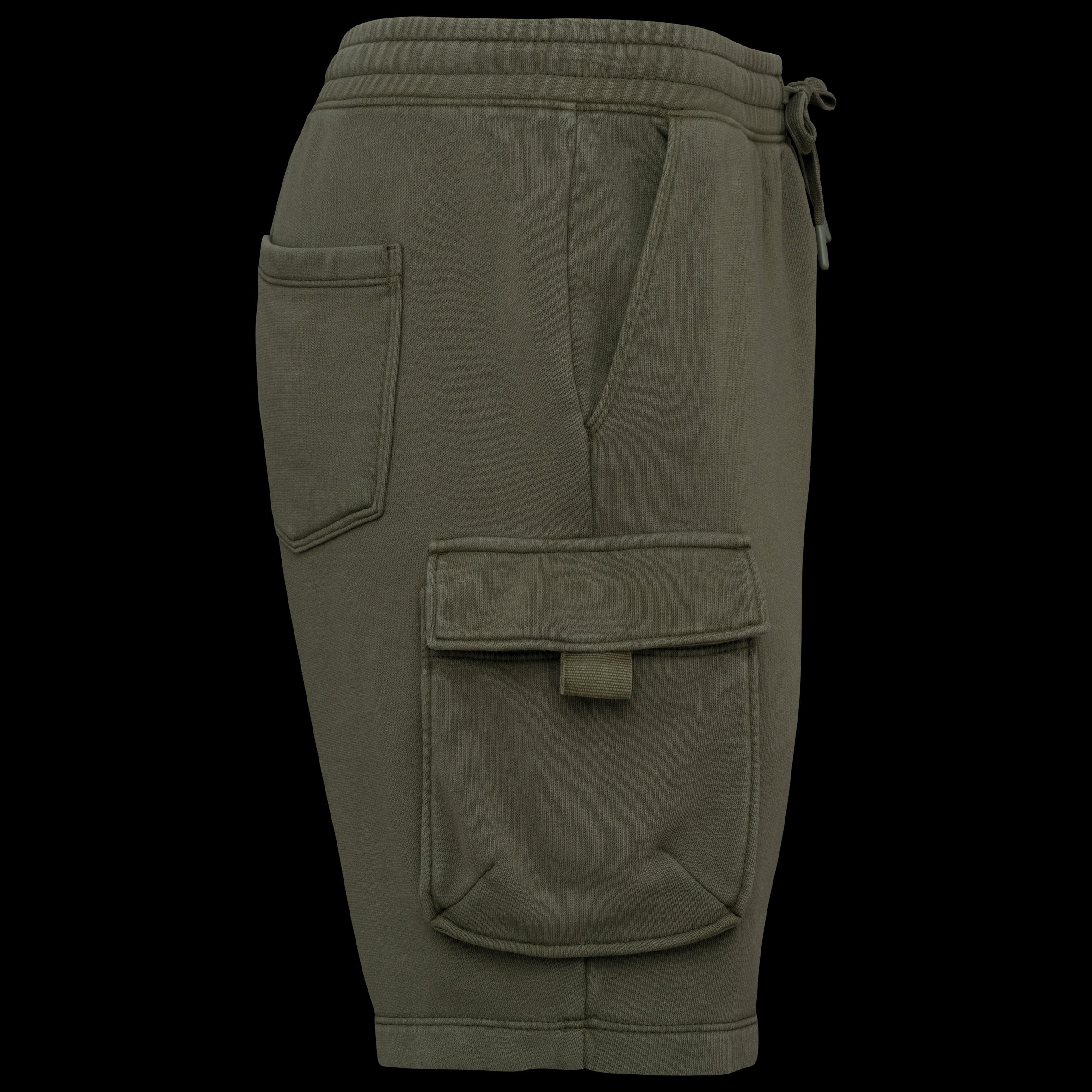 Native Spirit NS717 - Milieuvriendelijke heren cargo shorts van French Terry met gewassen effect