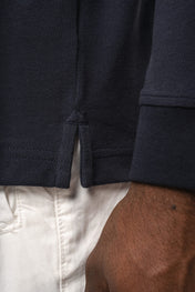 Polo Piqué à Manches Longues pour Homme en Coton Bio – 180 g/m² | K2027