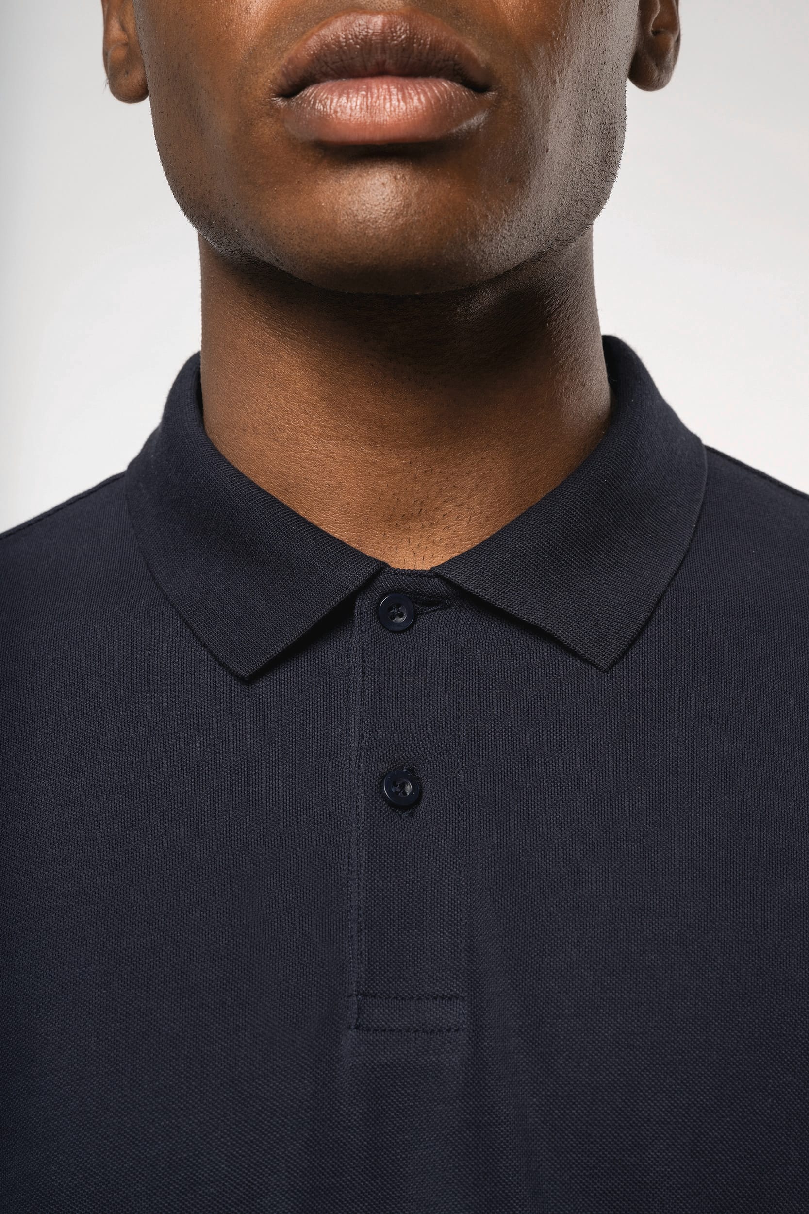 Polo Piqué à Manches Longues pour Homme en Coton Bio – 180 g/m² | K2027