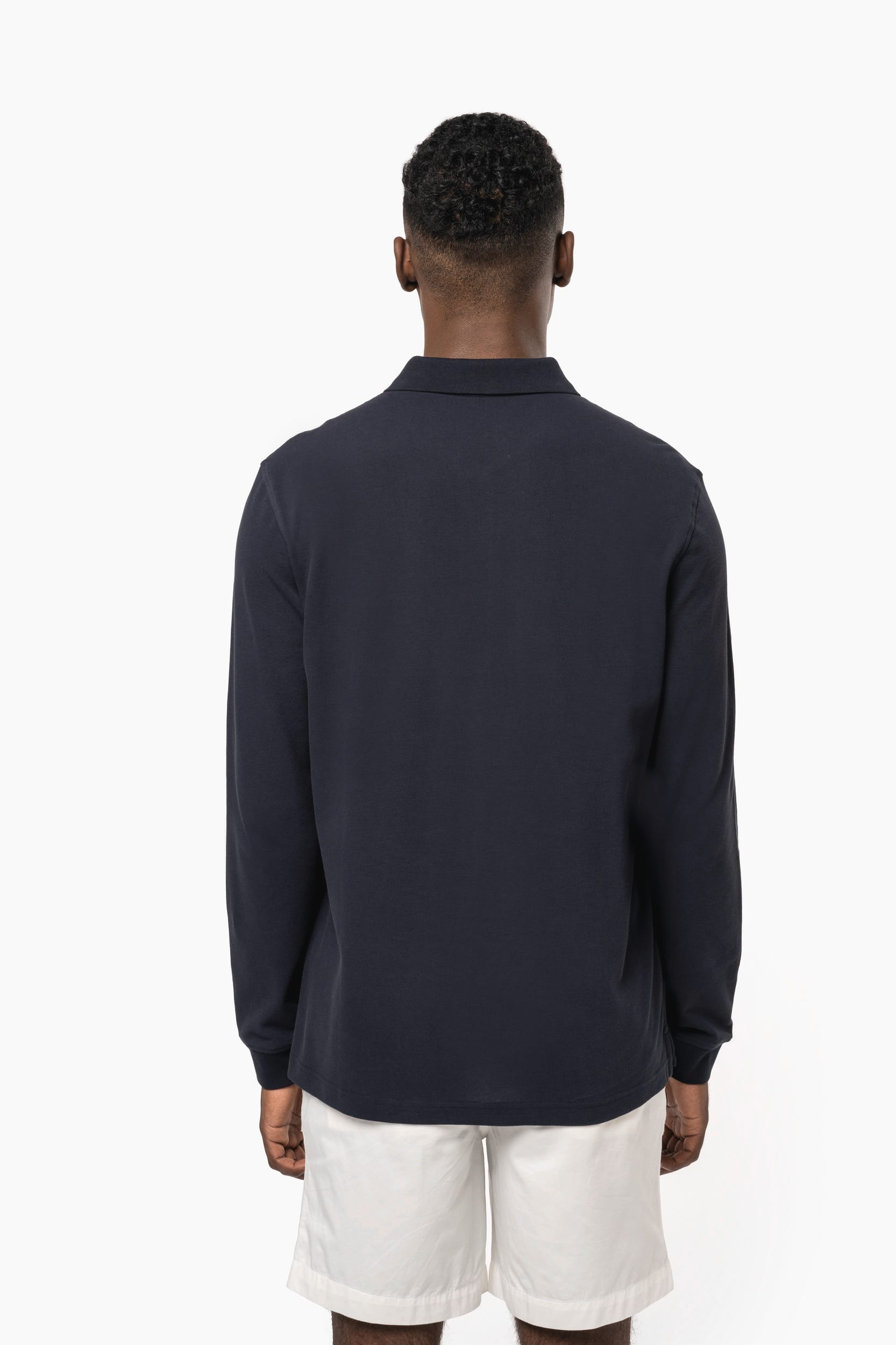 Polo Piqué à Manches Longues pour Homme en Coton Bio – 180 g/m² | K2027