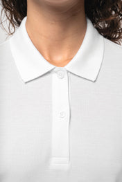 Women’s Long Sleeve Organic Piqué Polo – 180 g/m² | K2028