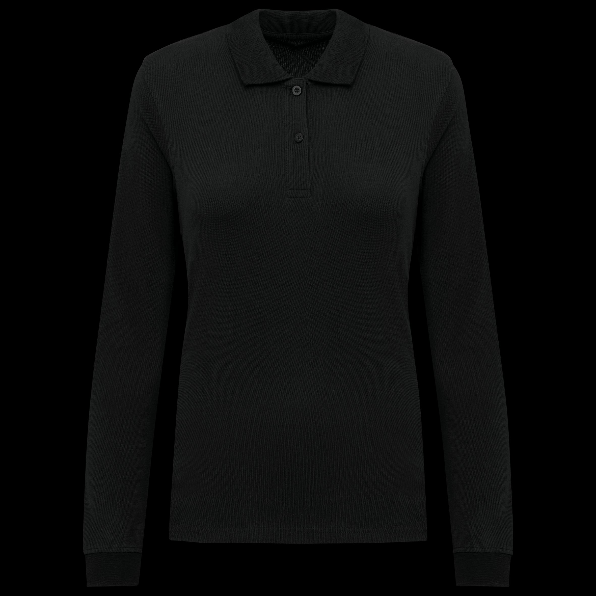 Women’s Long Sleeve Organic Piqué Polo – 180 g/m² | K2028