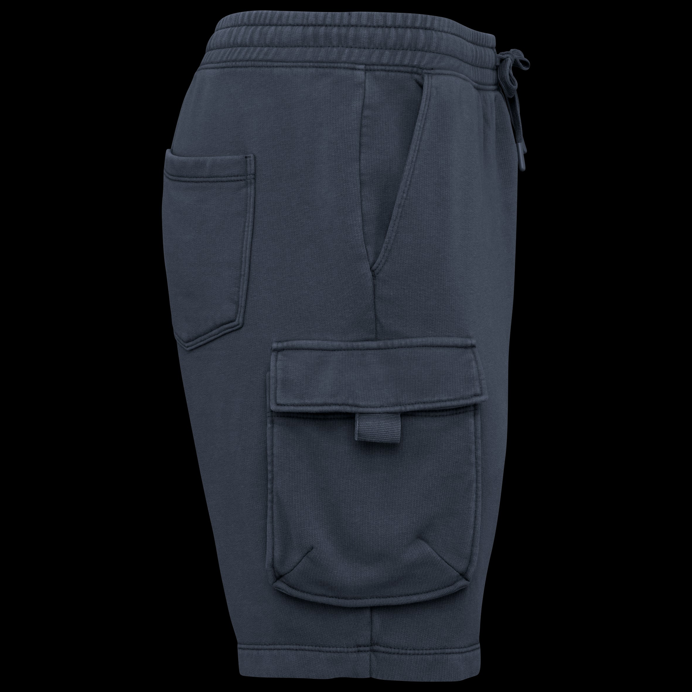 Native Spirit NS717 - Milieuvriendelijke heren cargo shorts van French Terry met gewassen effect