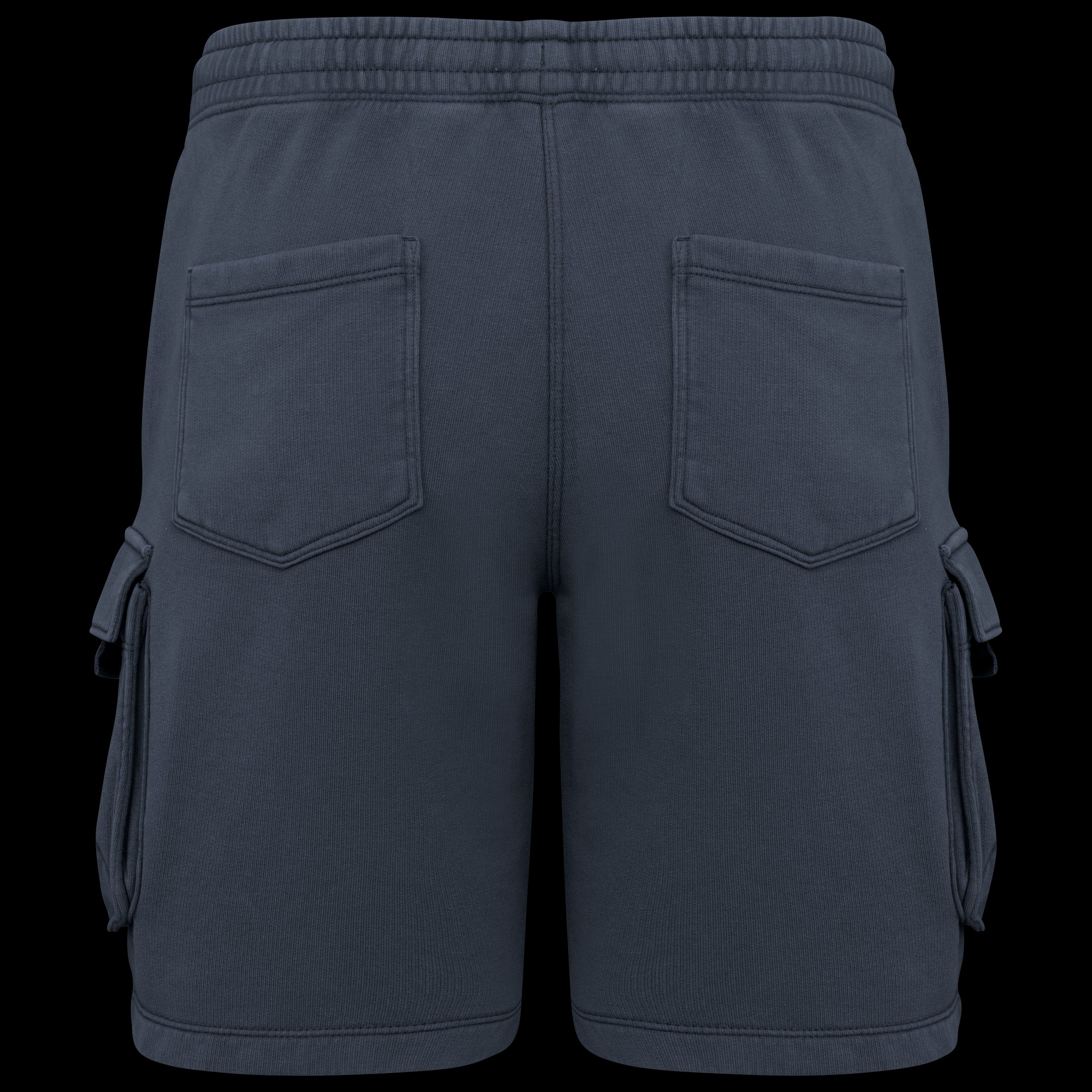 Native Spirit NS717 - Milieuvriendelijke heren cargo shorts van French Terry met gewassen effect