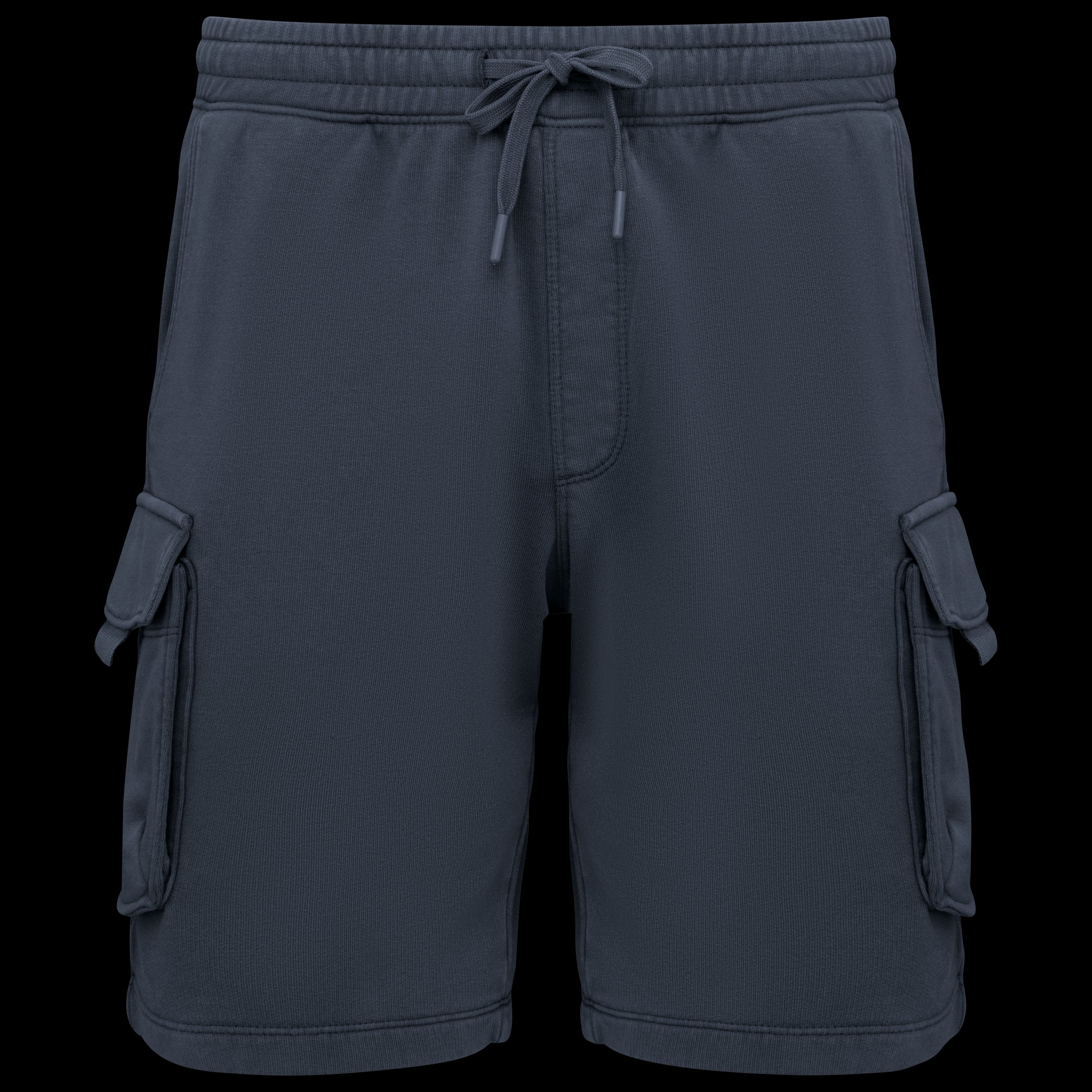 Native Spirit NS717 - Milieuvriendelijke heren cargo shorts van French Terry met gewassen effect
