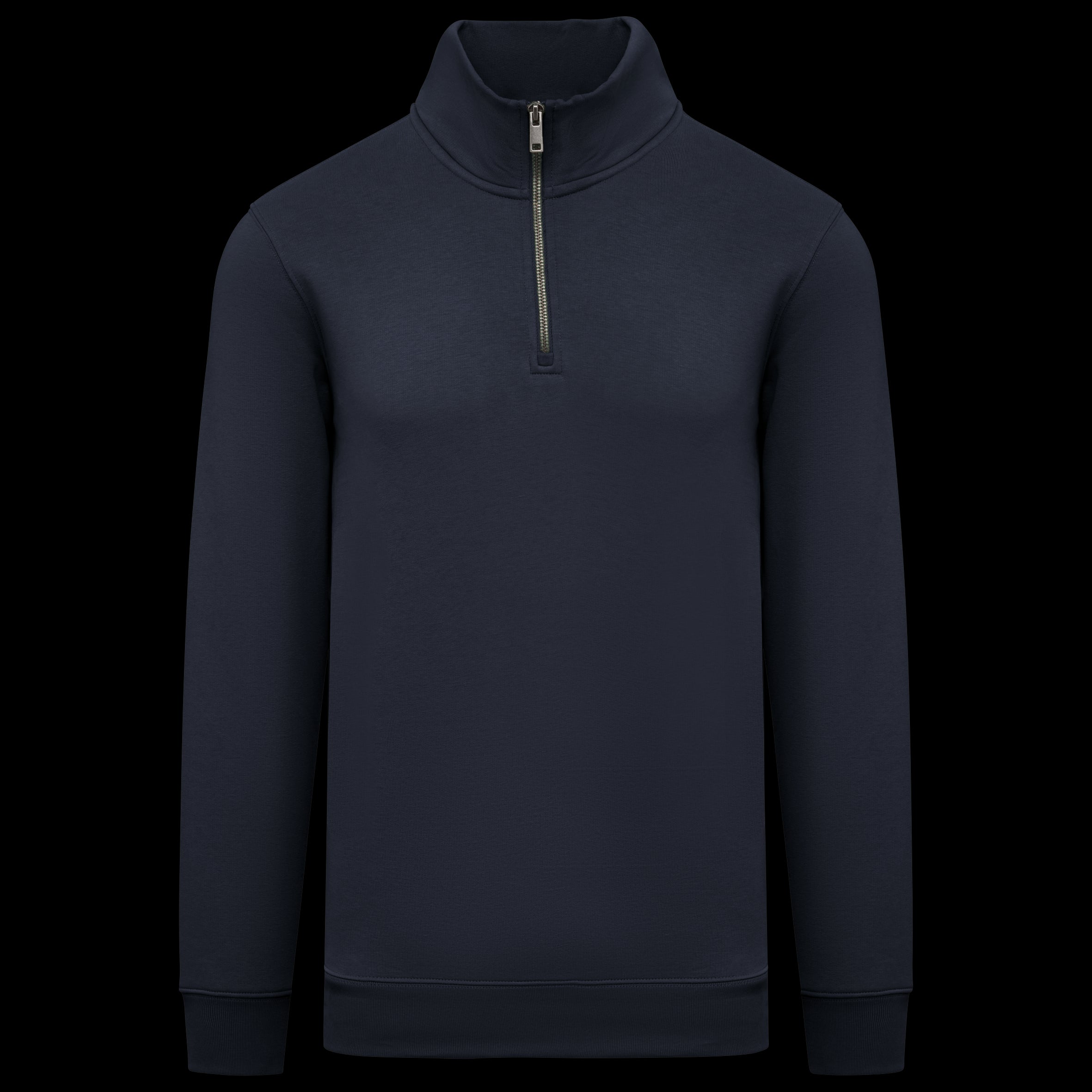 Sudadera de Forro Polar Orgánico para Hombre con Cremallera de Cuarto – 300 g/m² – NS428