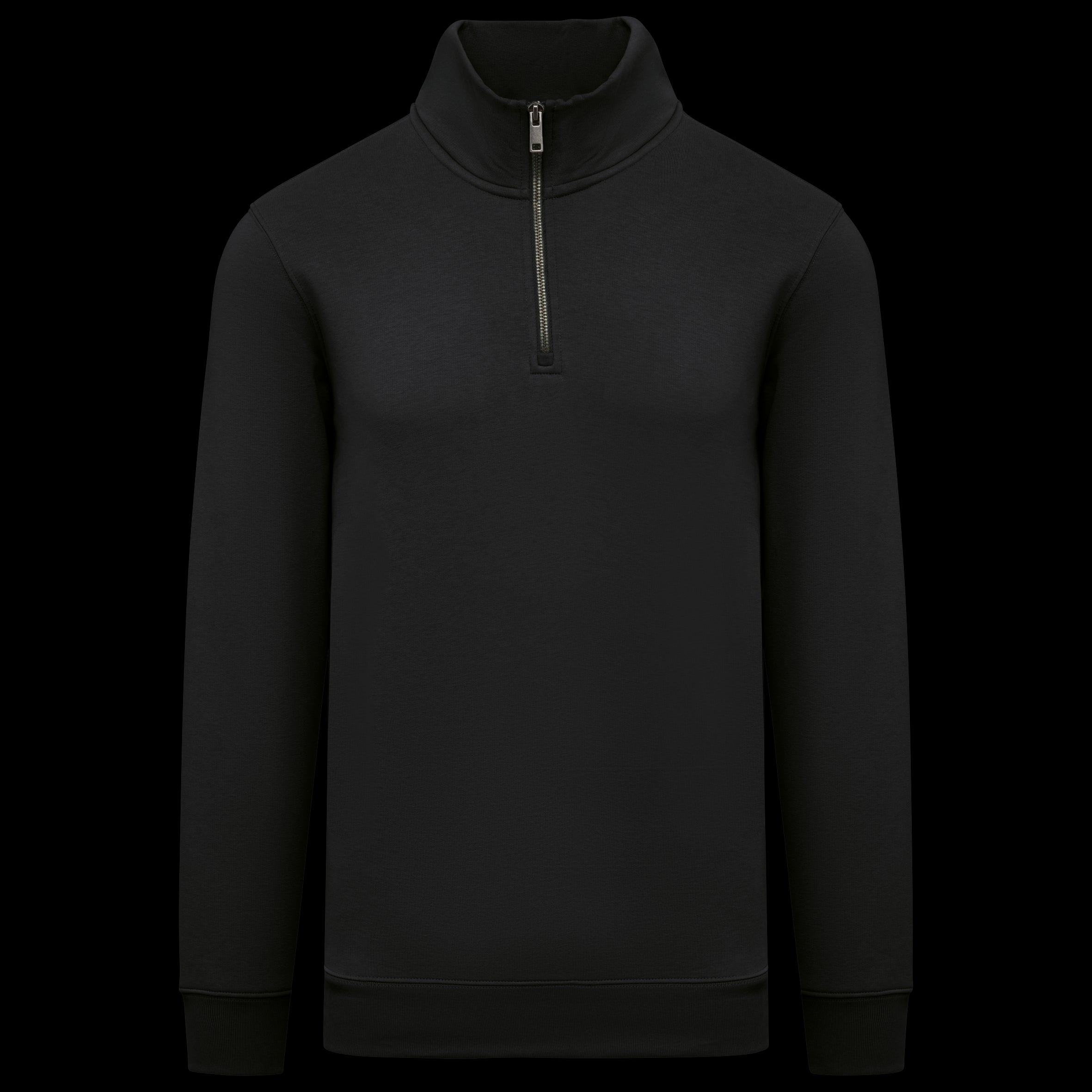 Sudadera de Forro Polar Orgánico para Hombre con Cremallera de Cuarto – 300 g/m² – NS428