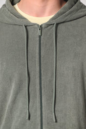 Organic Cotton Terry Zip Hoodie for Men – 210 g/m² – NS419