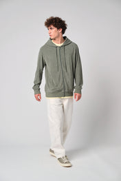 Organic Cotton Terry Zip Hoodie for Men – 210 g/m² – NS419