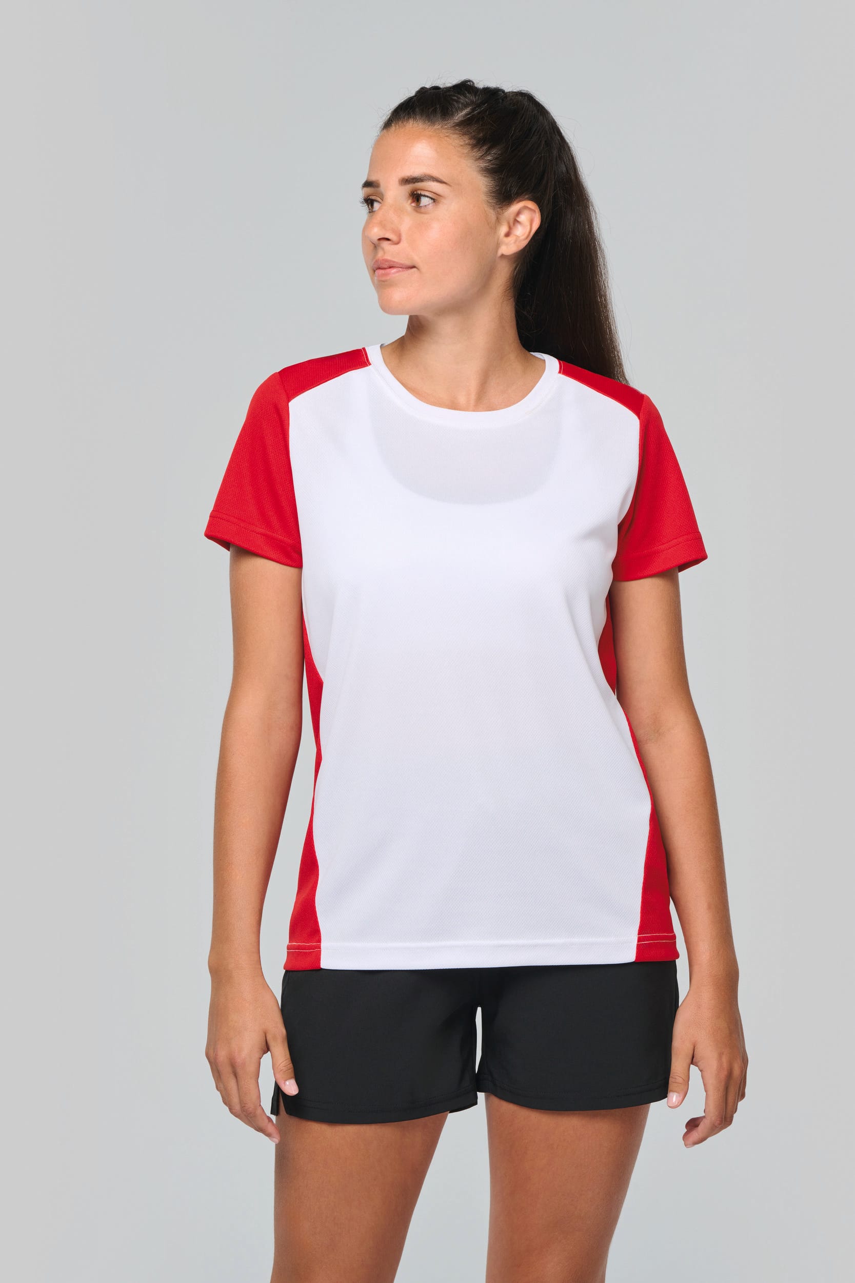 T-shirt de sport bicolore écologique pour femmes – 130 g/m² | PA4015