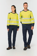 Sudadera de seguridad de alta visibilidad reciclada con cuello redondo | WK420