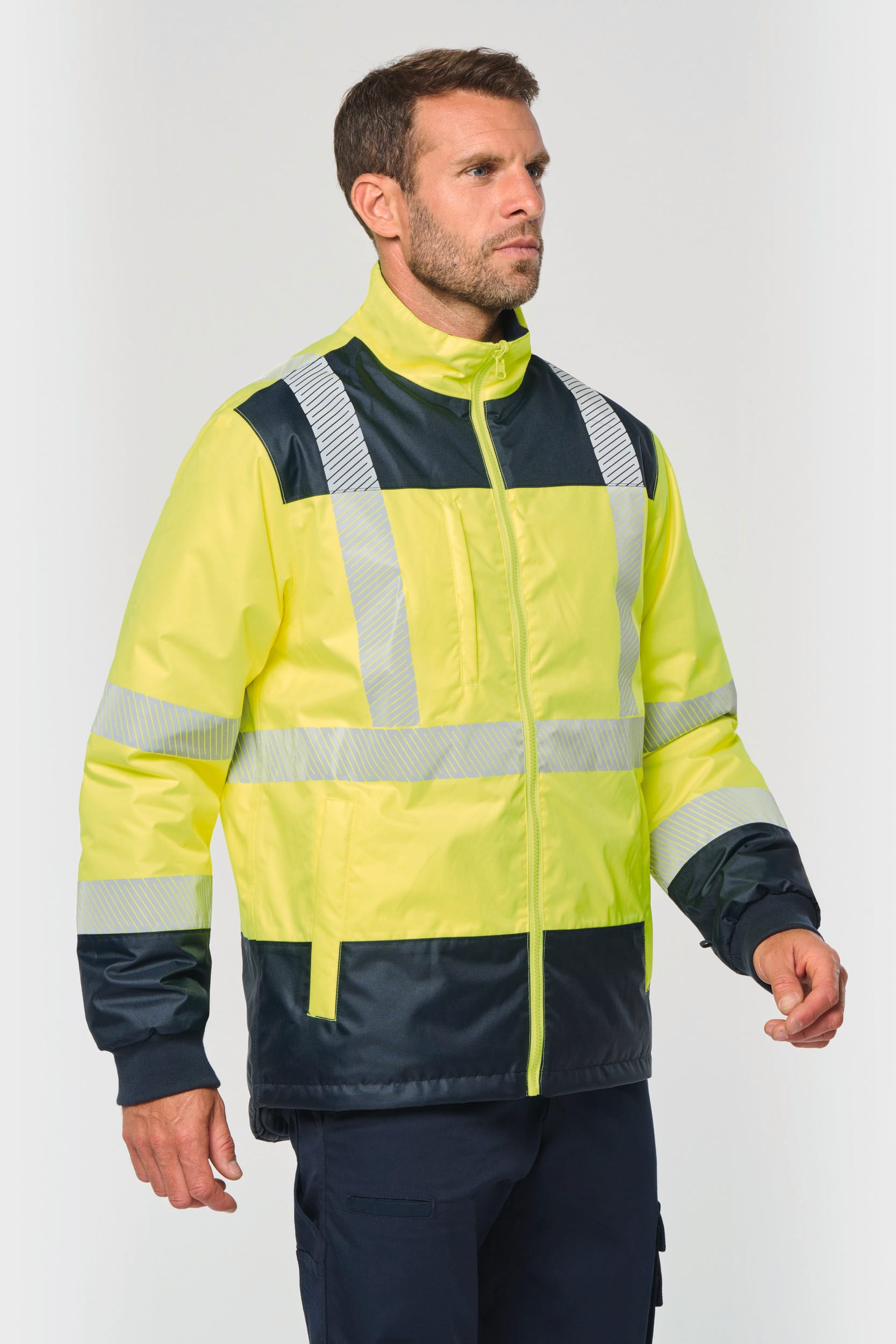 Parka Unisex Reciclada 4 en 1 de Alta Visibilidad – Impermeable | WK660