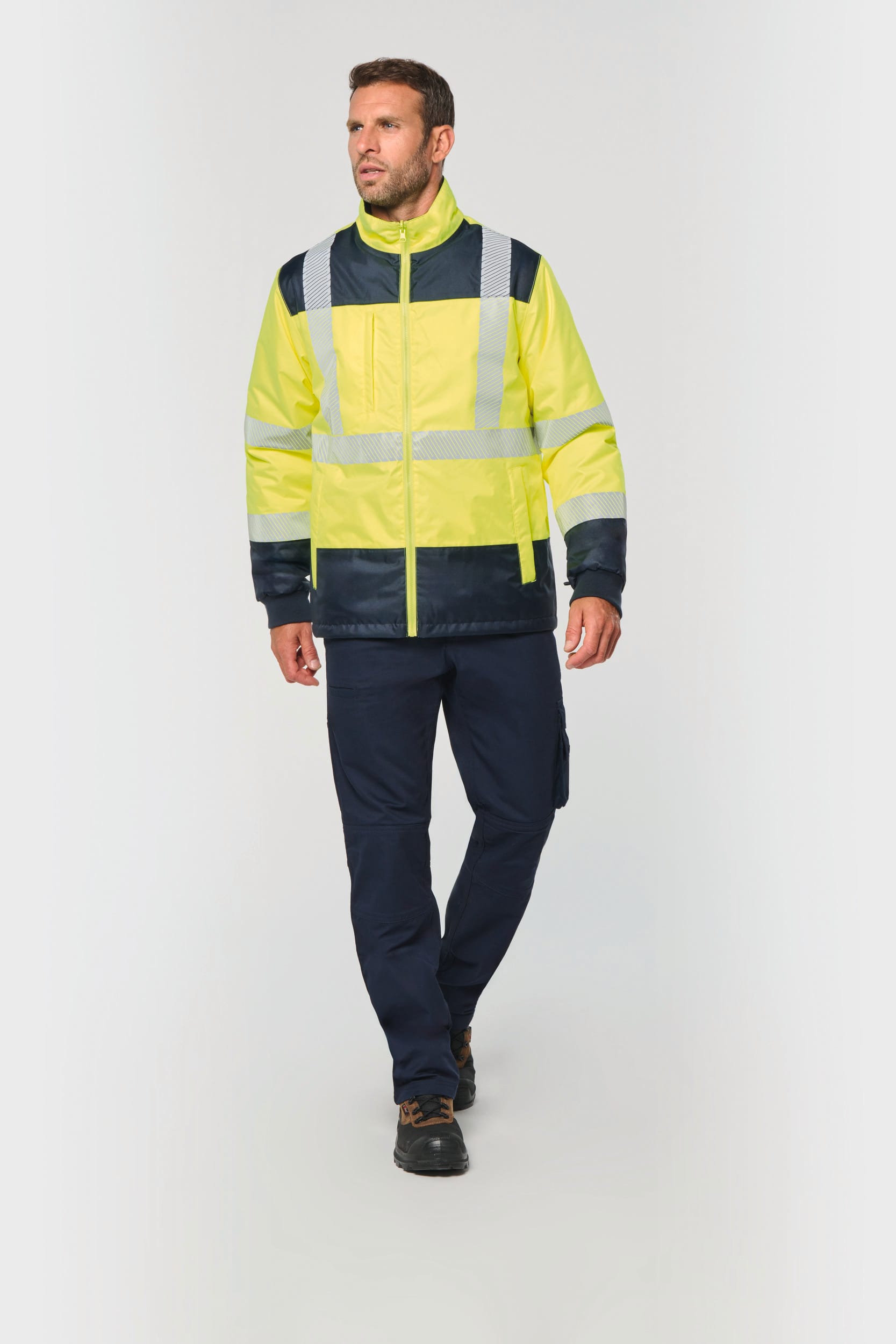 Parka Unisex Reciclada 4 en 1 de Alta Visibilidad – Impermeable | WK660