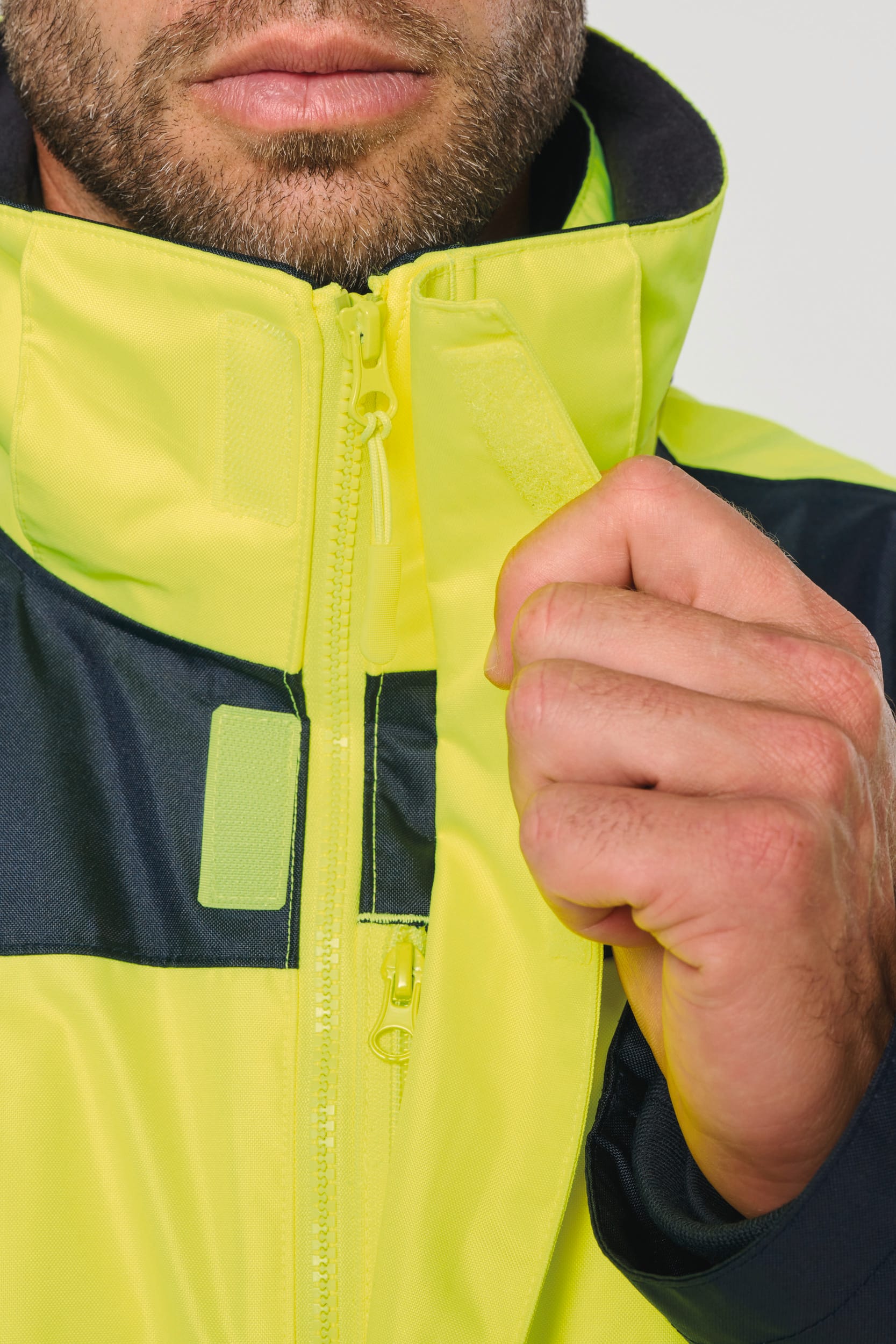 Parka Unisex Reciclada 4 en 1 de Alta Visibilidad – Impermeable | WK660