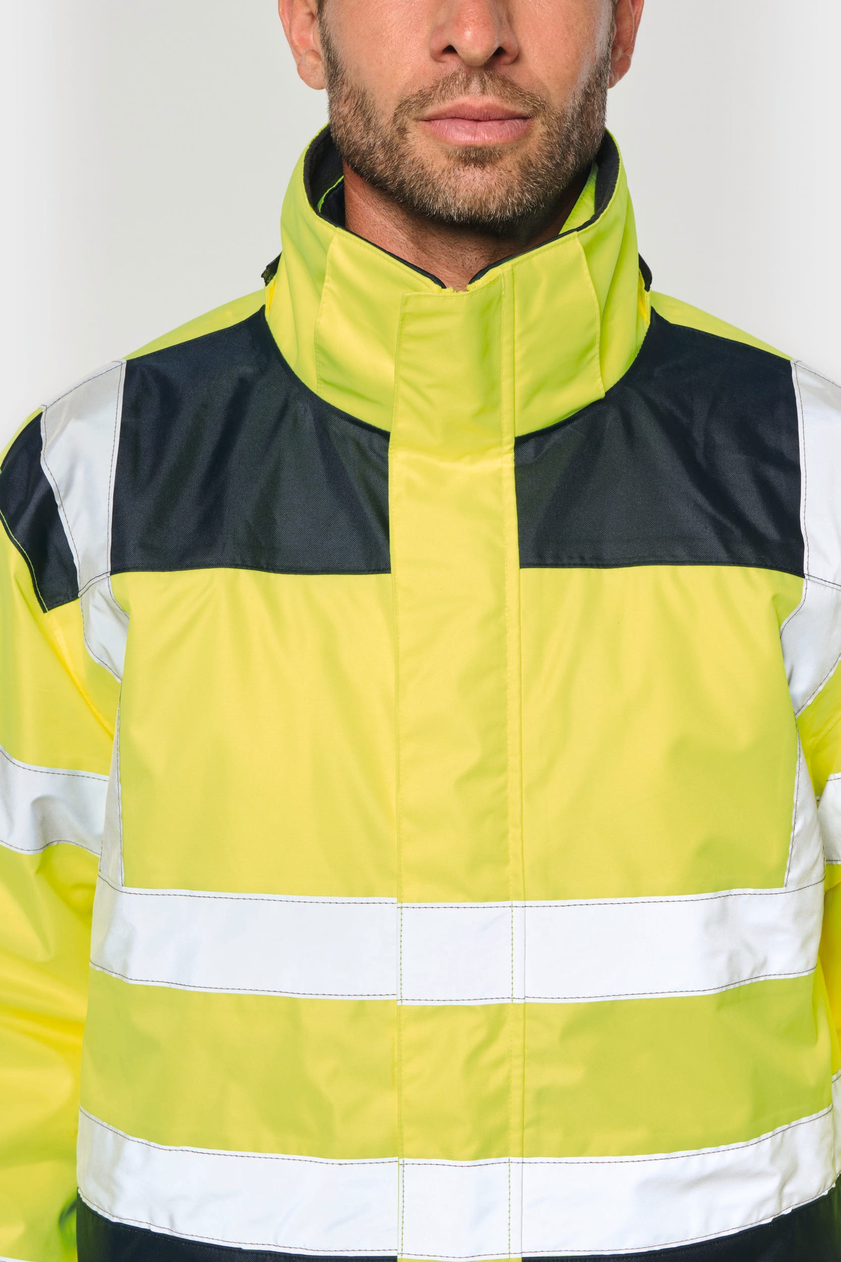 Parka Unisex Reciclada 4 en 1 de Alta Visibilidad – Impermeable | WK660