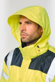 Parka Unisex Reciclada 4 en 1 de Alta Visibilidad – Impermeable | WK660