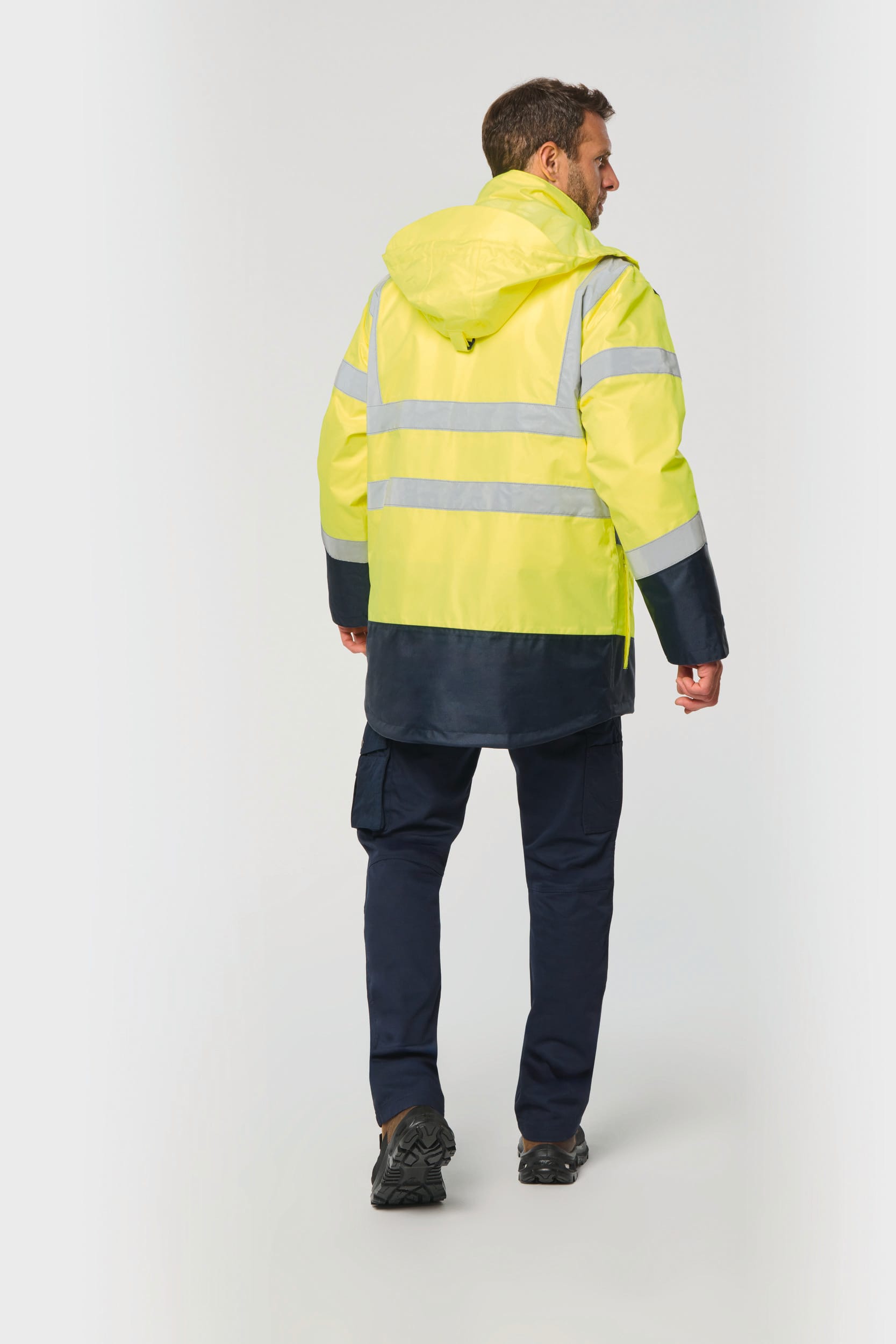 Parka Unisex Reciclada 4 en 1 de Alta Visibilidad – Impermeable | WK660