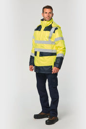 Parka Unisex Reciclada 4 en 1 de Alta Visibilidad – Impermeable | WK660