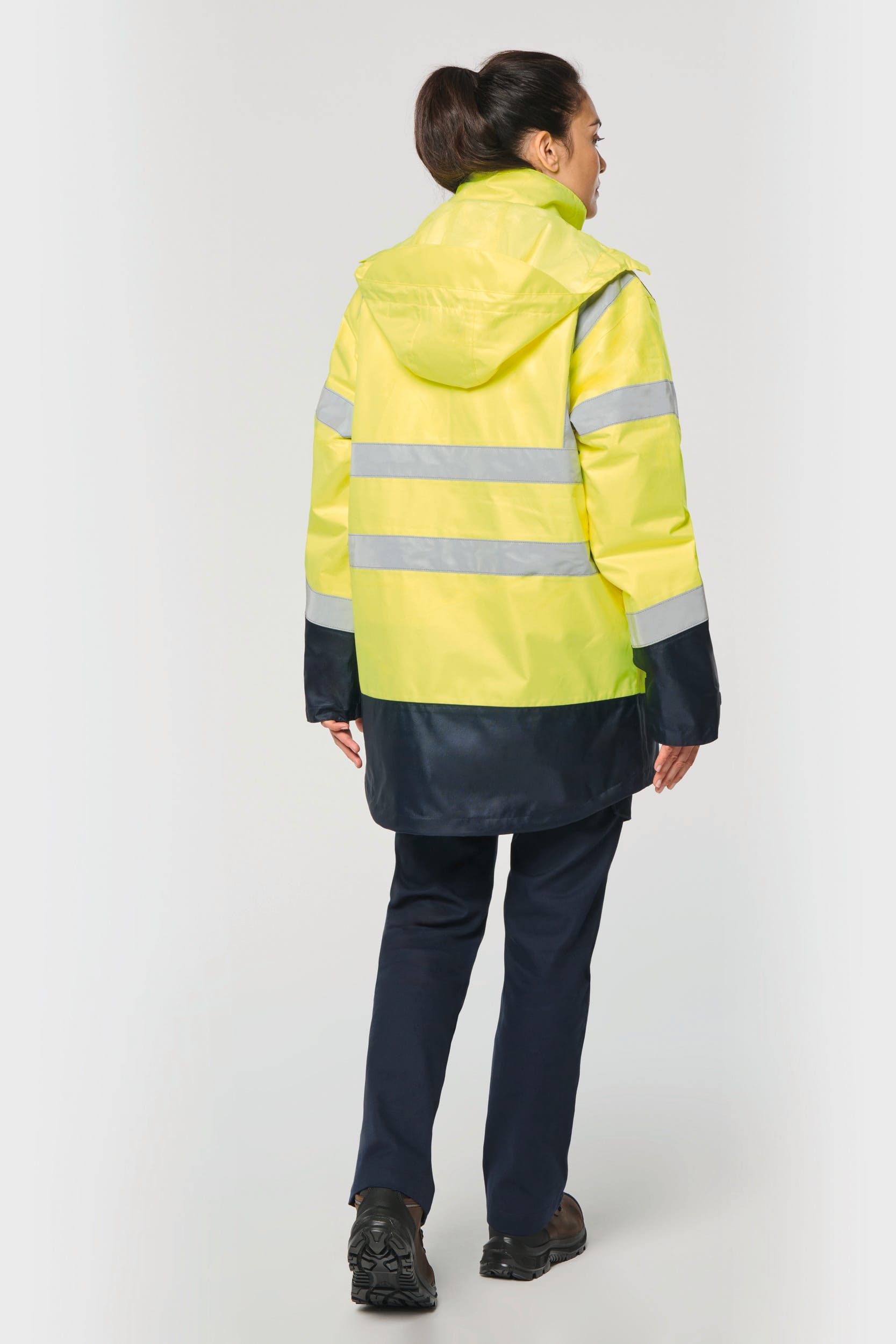 Parka Unisex Reciclada 4 en 1 de Alta Visibilidad – Impermeable | WK660