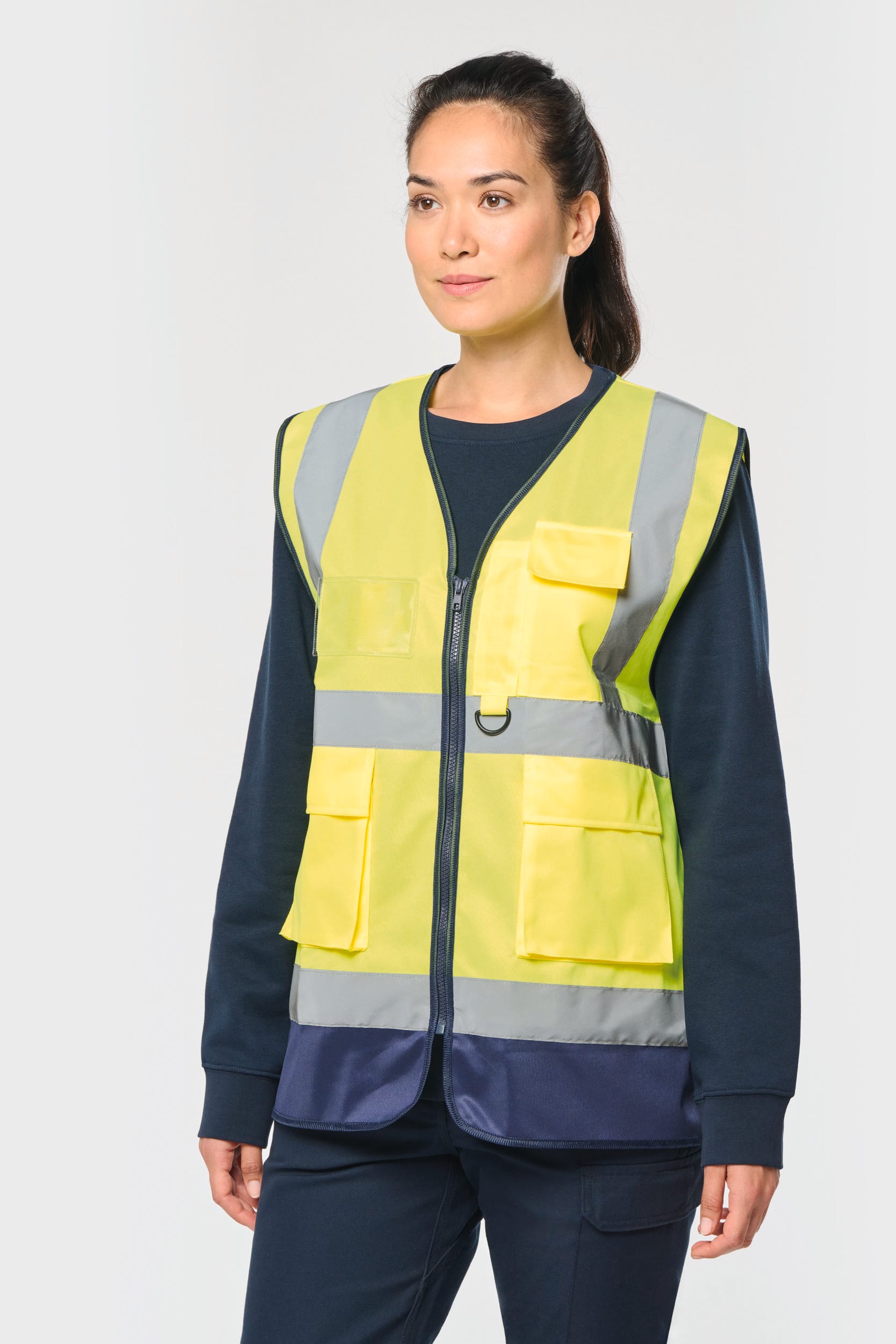 WK. Designed To Work WK618 - Gerecycled Hi-viz Veiligheidsvest met Rits