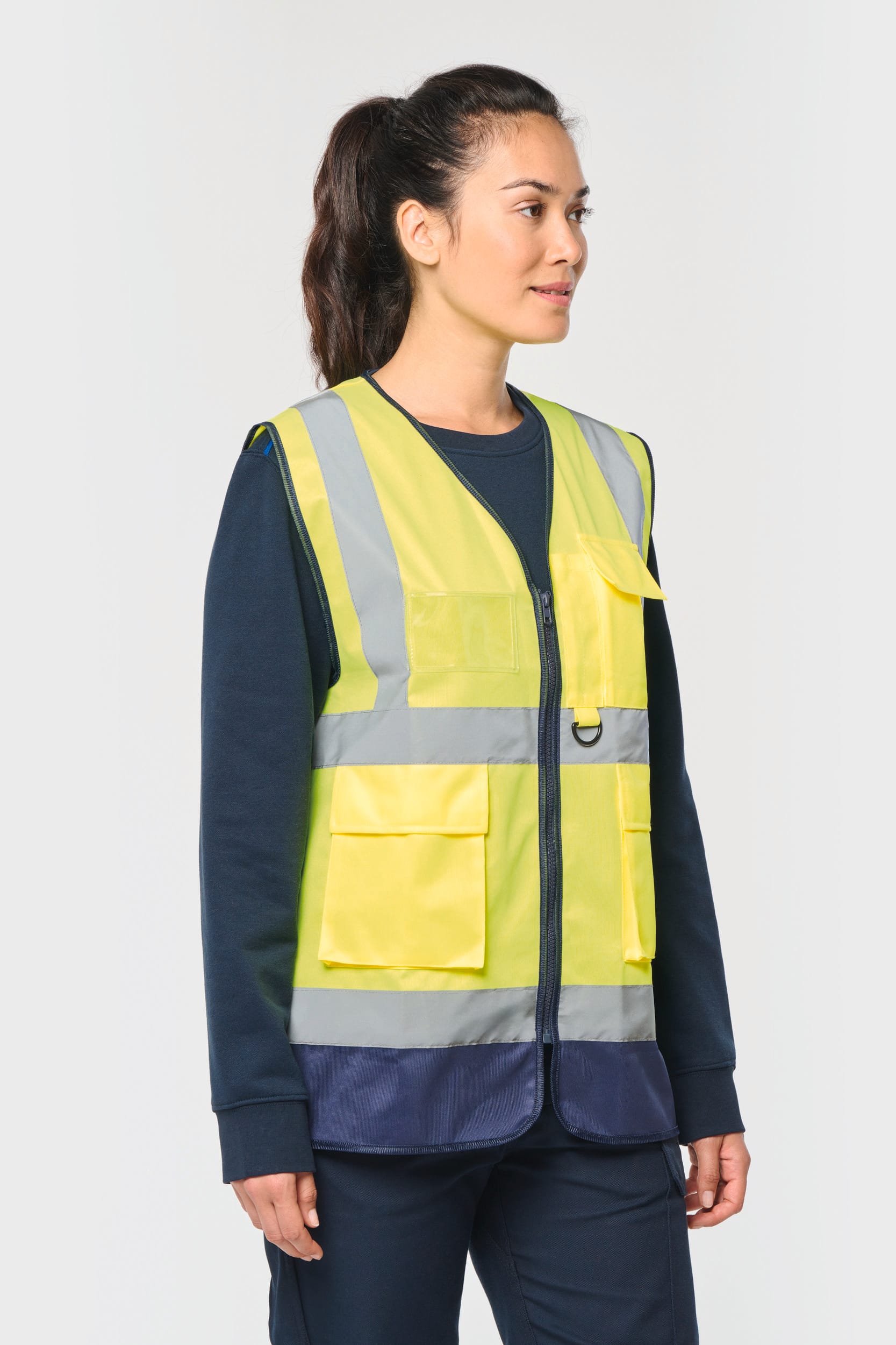 WK. Designed To Work WK618 - Gerecycled Hi-viz Veiligheidsvest met Rits