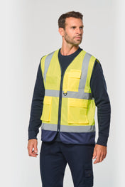 WK. Designed To Work WK618 - Gerecycled Hi-viz Veiligheidsvest met Rits