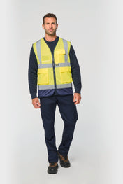 WK. Designed To Work WK618 - Gerecycled Hi-viz Veiligheidsvest met Rits