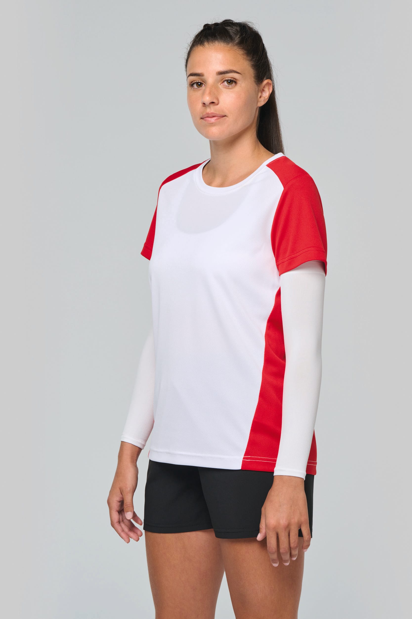 T-shirt de sport bicolore écologique pour femmes – 130 g/m² | PA4015