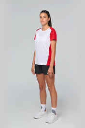 T-shirt de sport bicolore écologique pour femmes – 130 g/m² | PA4015
