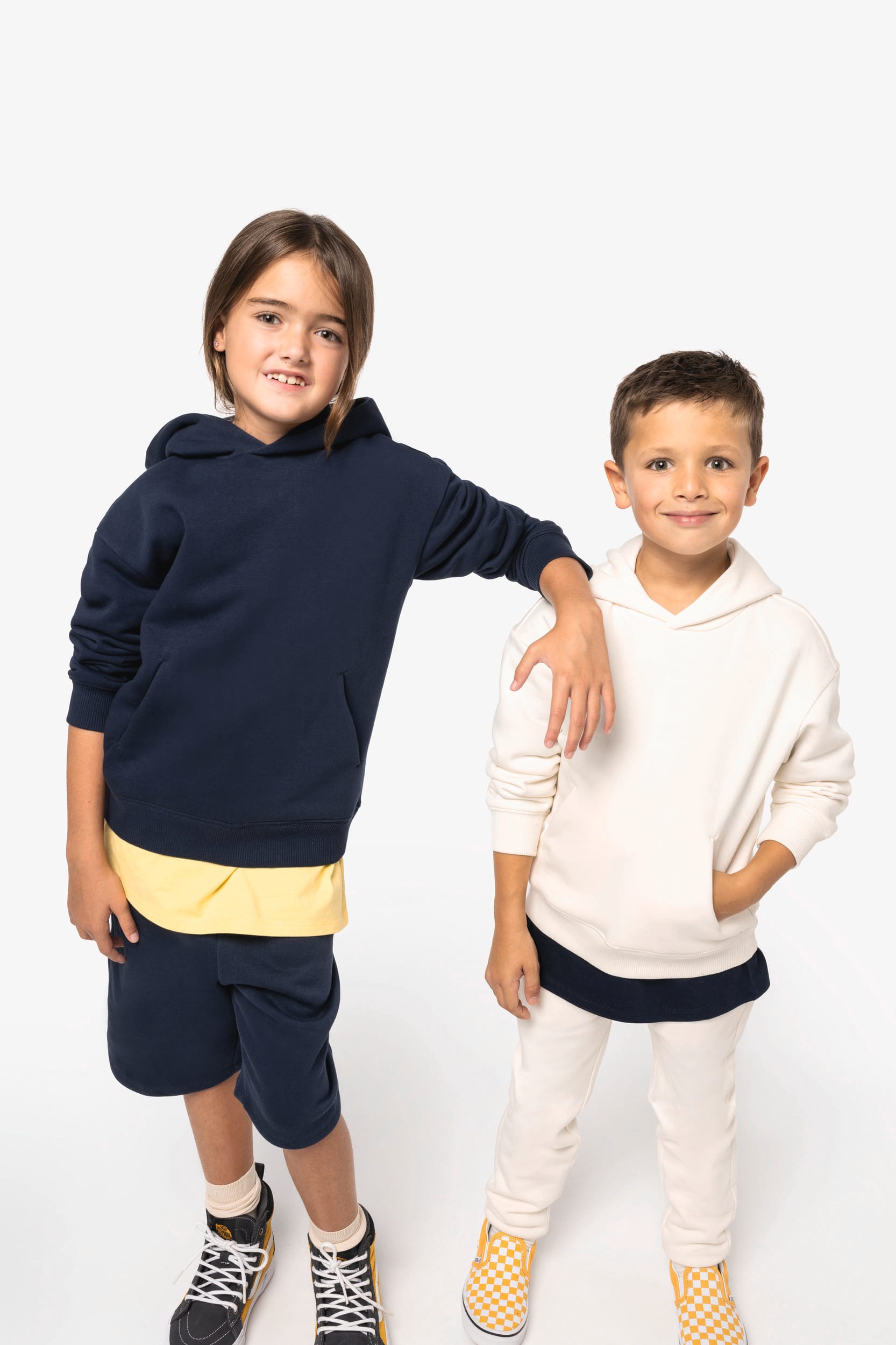 Sweat à capuche Oversized en coton biologique pour enfants – 300 g/m² | NS438