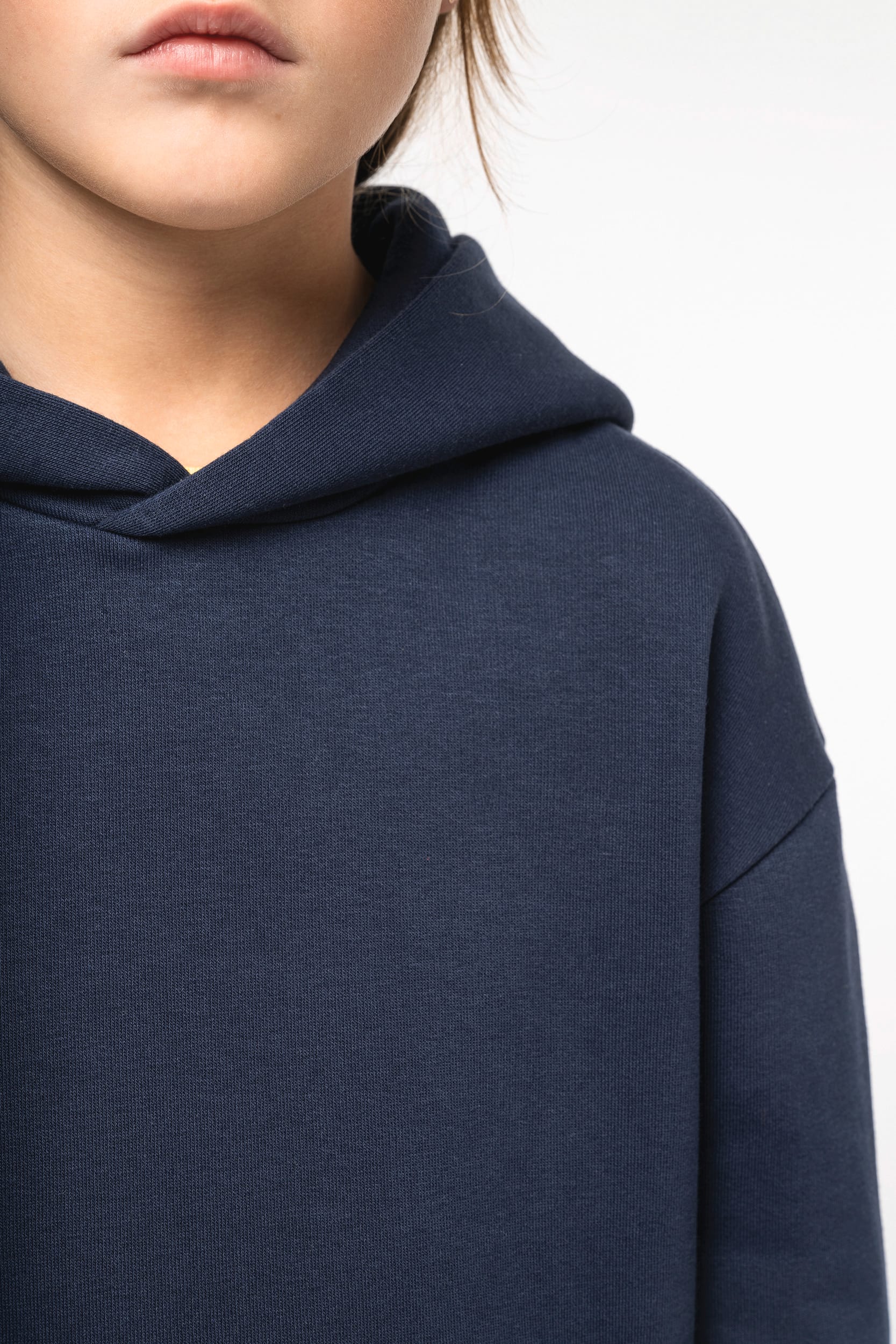 Sweat à capuche Oversized en coton biologique pour enfants – 300 g/m² | NS438