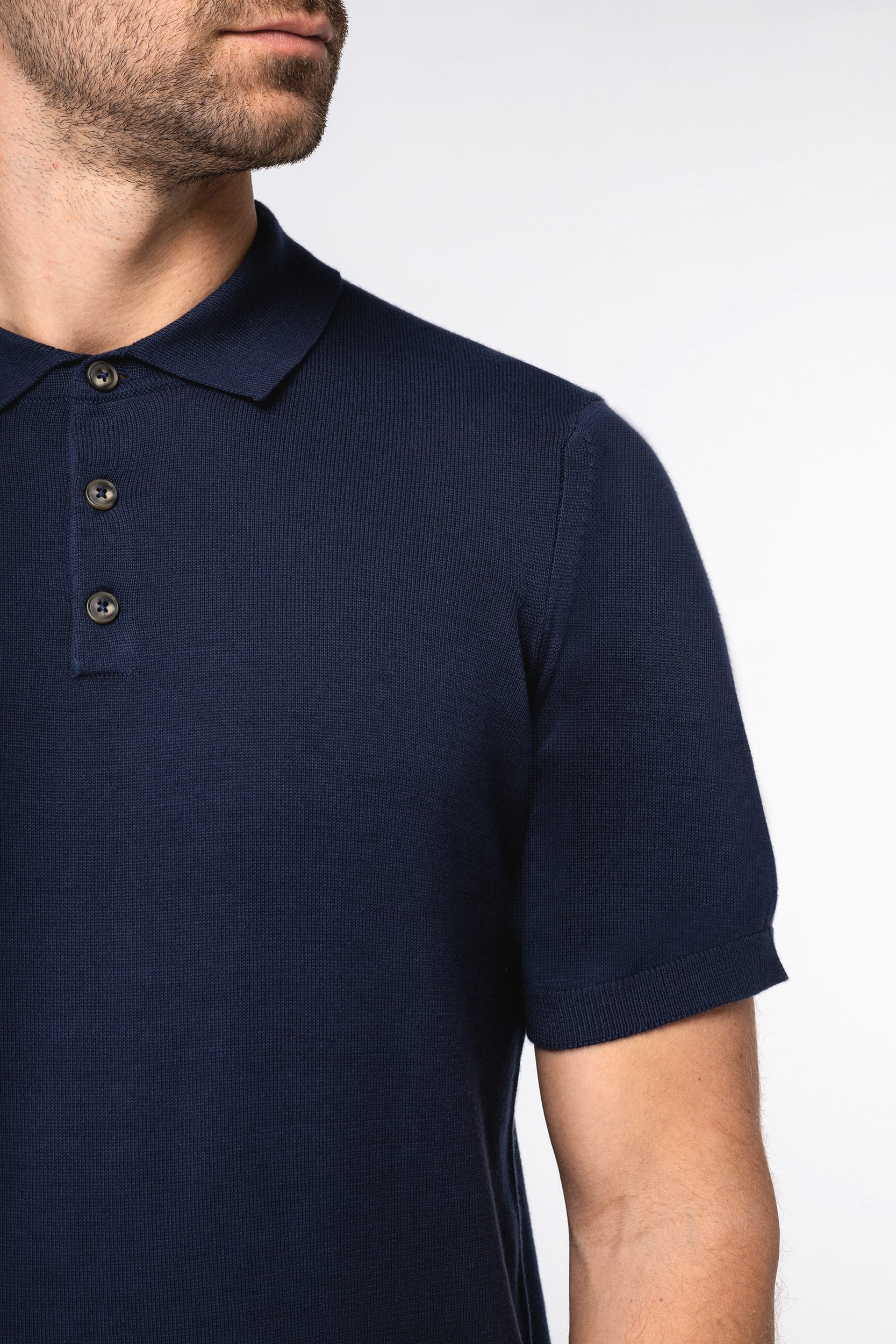 Eco-Friendly Knitted Polo for Men – 225 g/m² | SP203