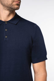 Eco-Friendly Knitted Polo for Men – 225 g/m² | SP203