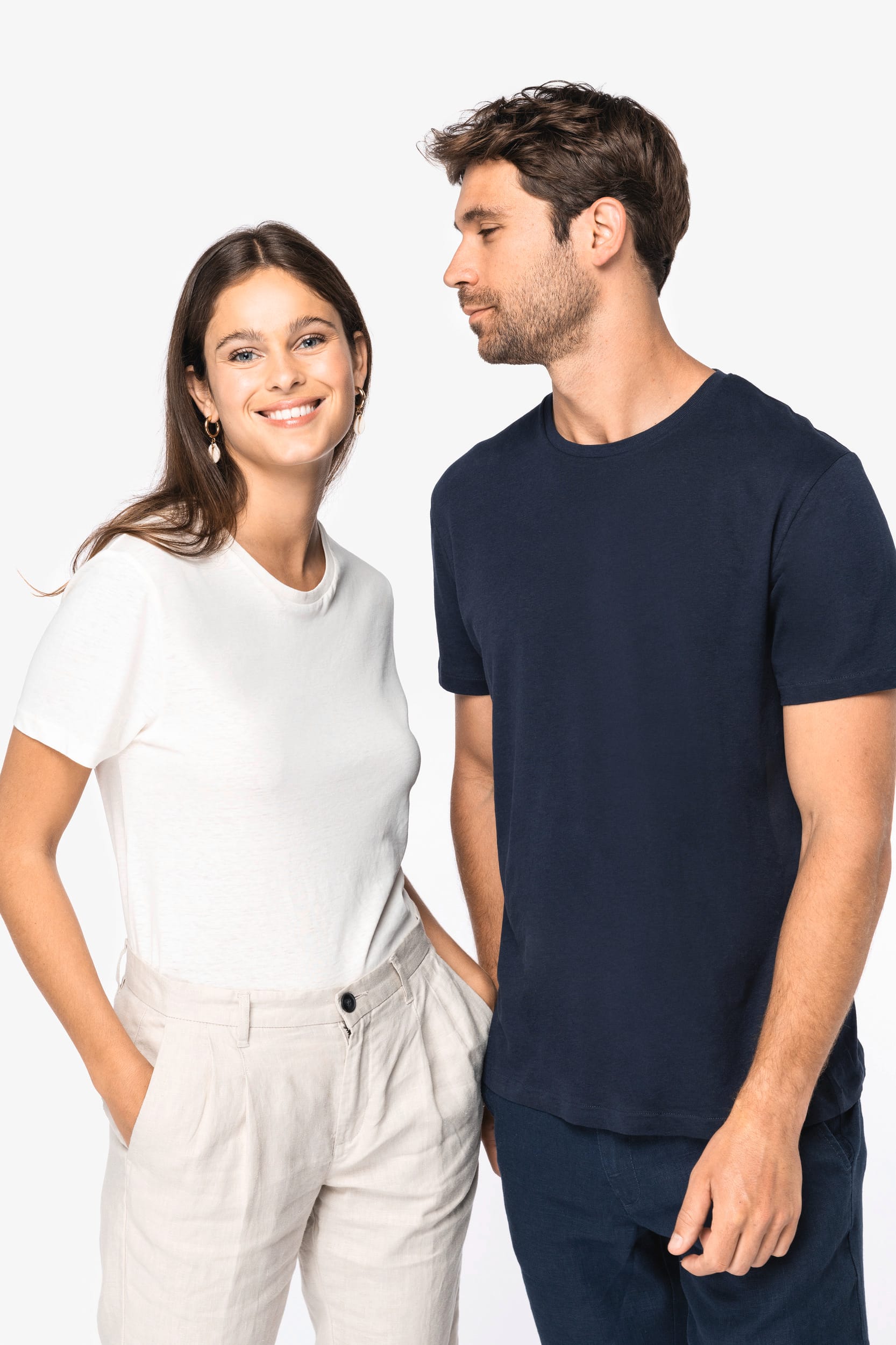 T-shirt unisexe en coton biologique et lin – 150 g/m² | SP325
