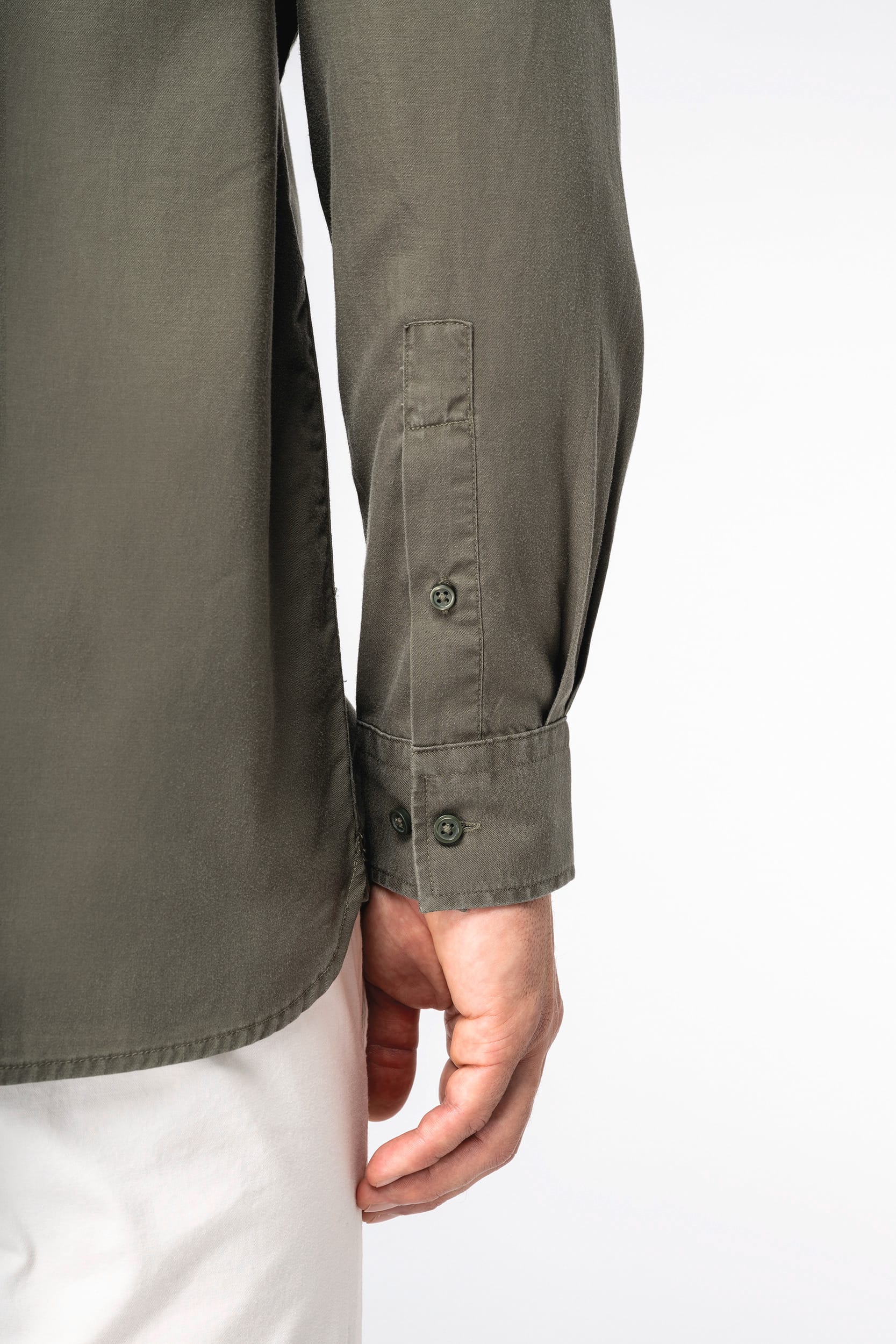 Camisa Lavada para Hombre de Lyocell y Algodón Orgánico – 125 g/m² | SP513