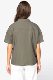 Oversized Camisa de Lyocell y Algodón Orgánico para Mujer – 125 g/m² | SP514