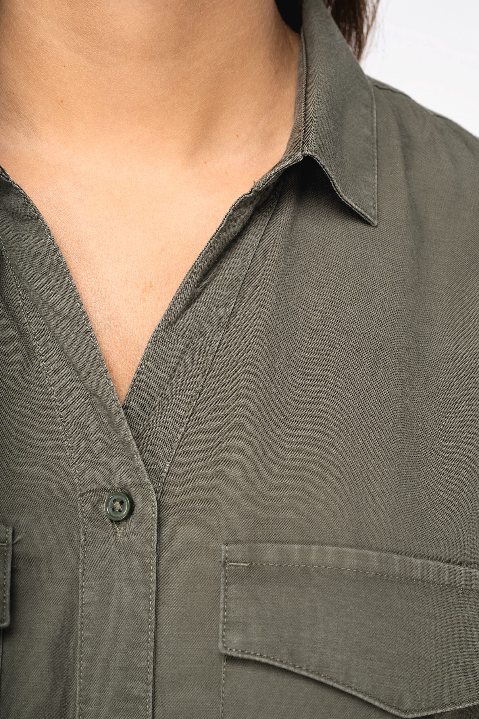 Oversized Camisa de Lyocell y Algodón Orgánico para Mujer – 125 g/m² | SP514