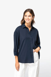 Camisa relajada de Lyocell y algodón orgánico para mujer – 125 g/m² | SP515