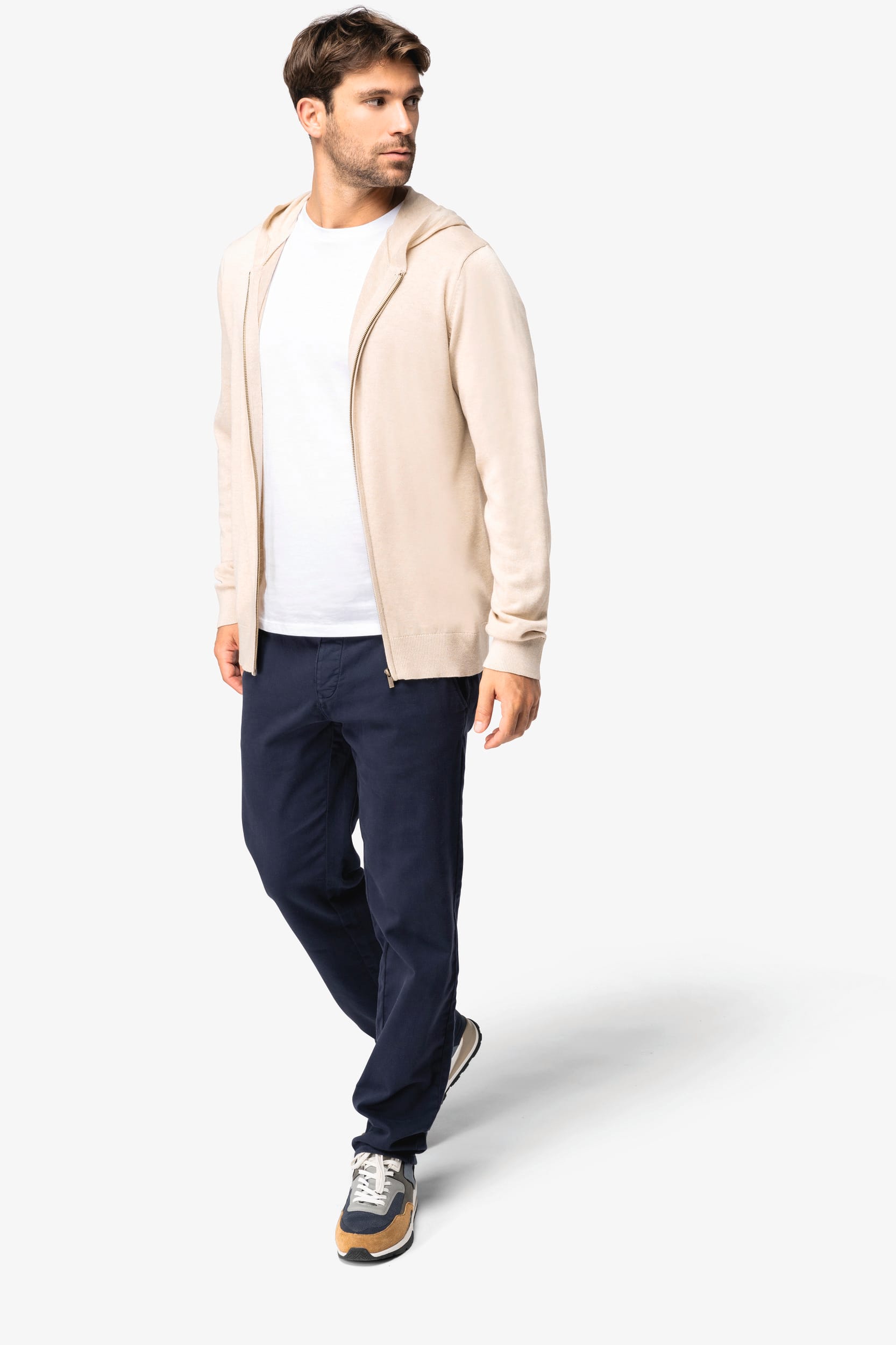 Men’s Hooded Lyocell & Organic Cotton Sweater – 245 g/m² | SP906
