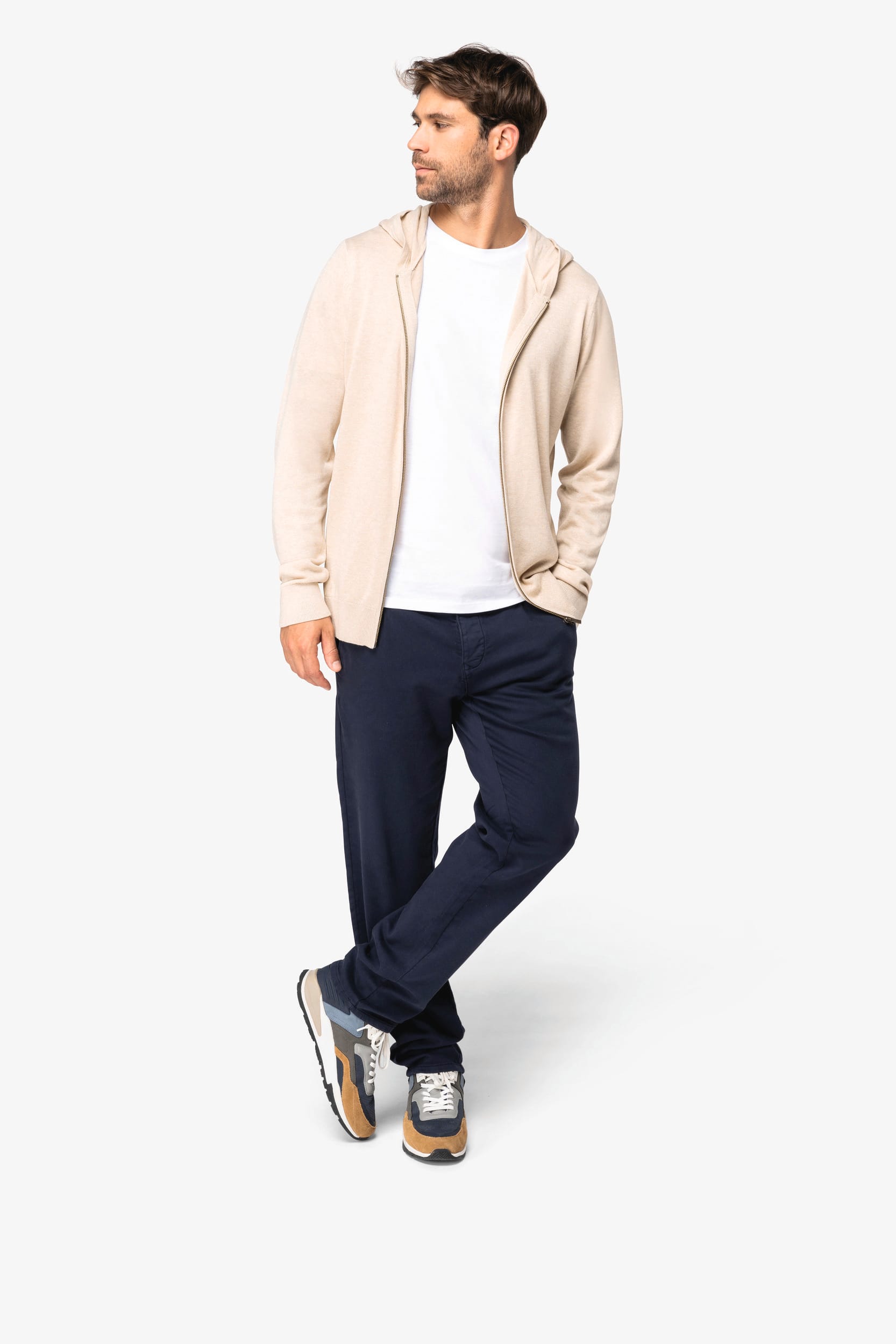 Men’s Hooded Lyocell & Organic Cotton Sweater – 245 g/m² | SP906
