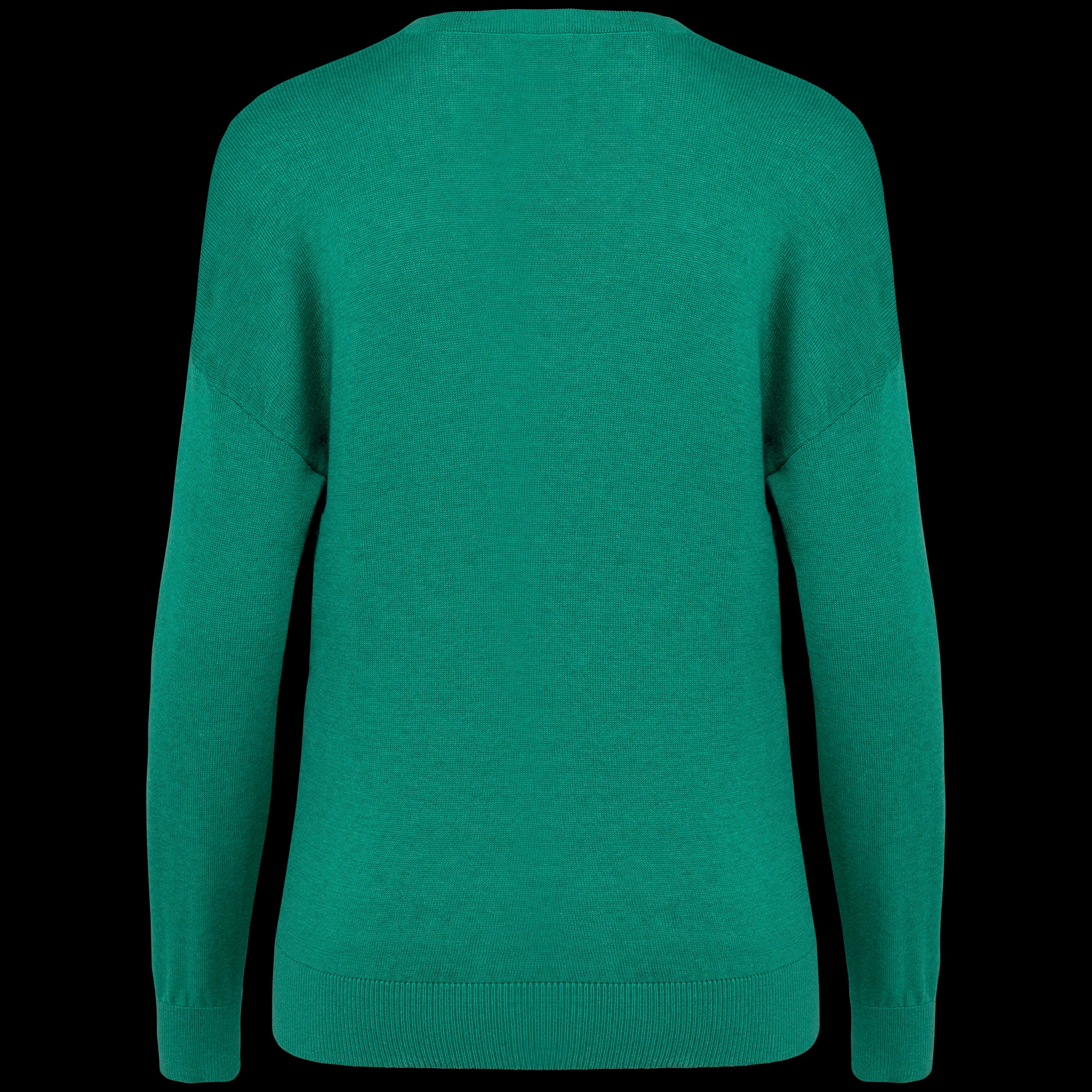 Women’s V-Neck Lyocell & Organic Cotton Sweater – 250 g/m² | SP921