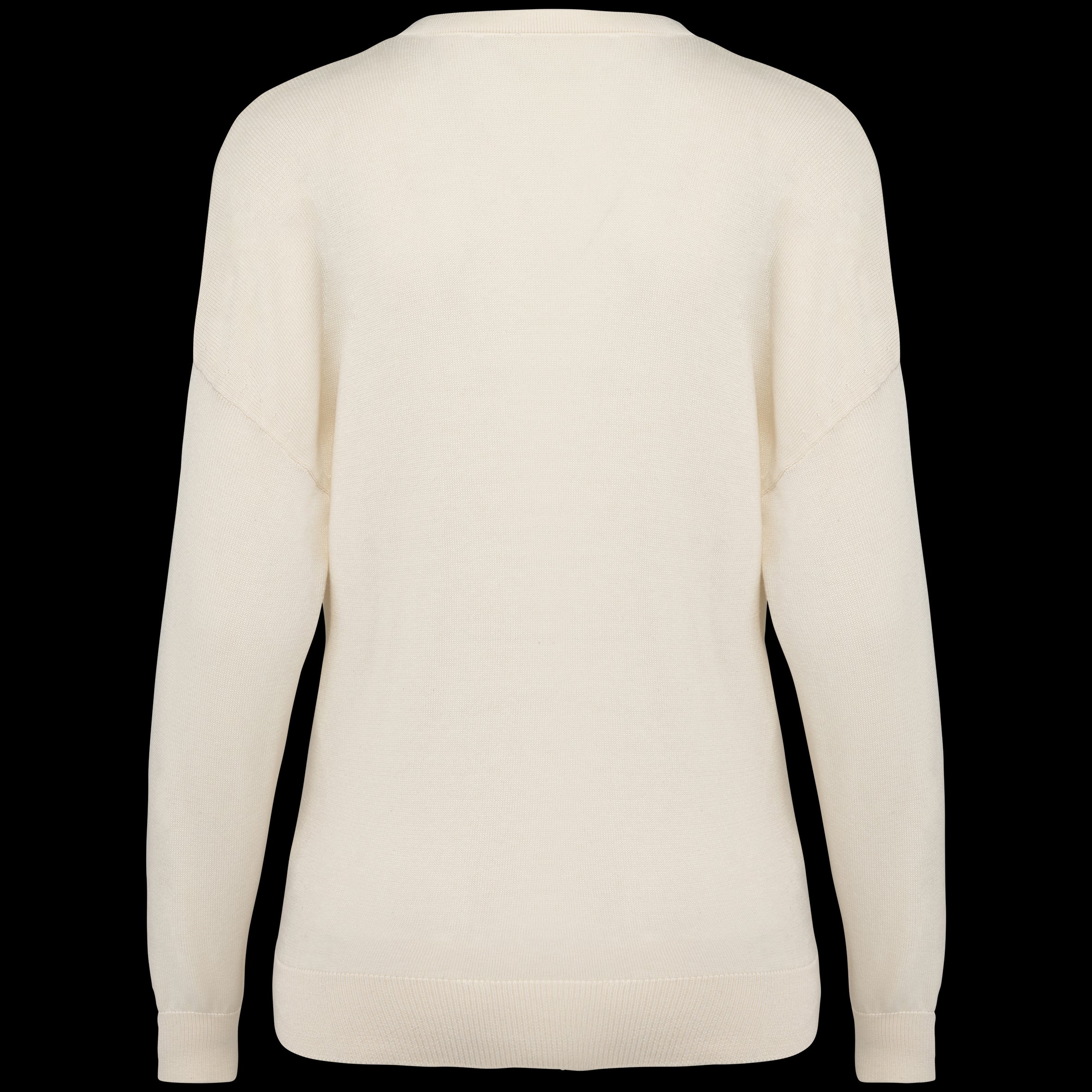 Women’s V-Neck Lyocell & Organic Cotton Sweater – 250 g/m² | SP921