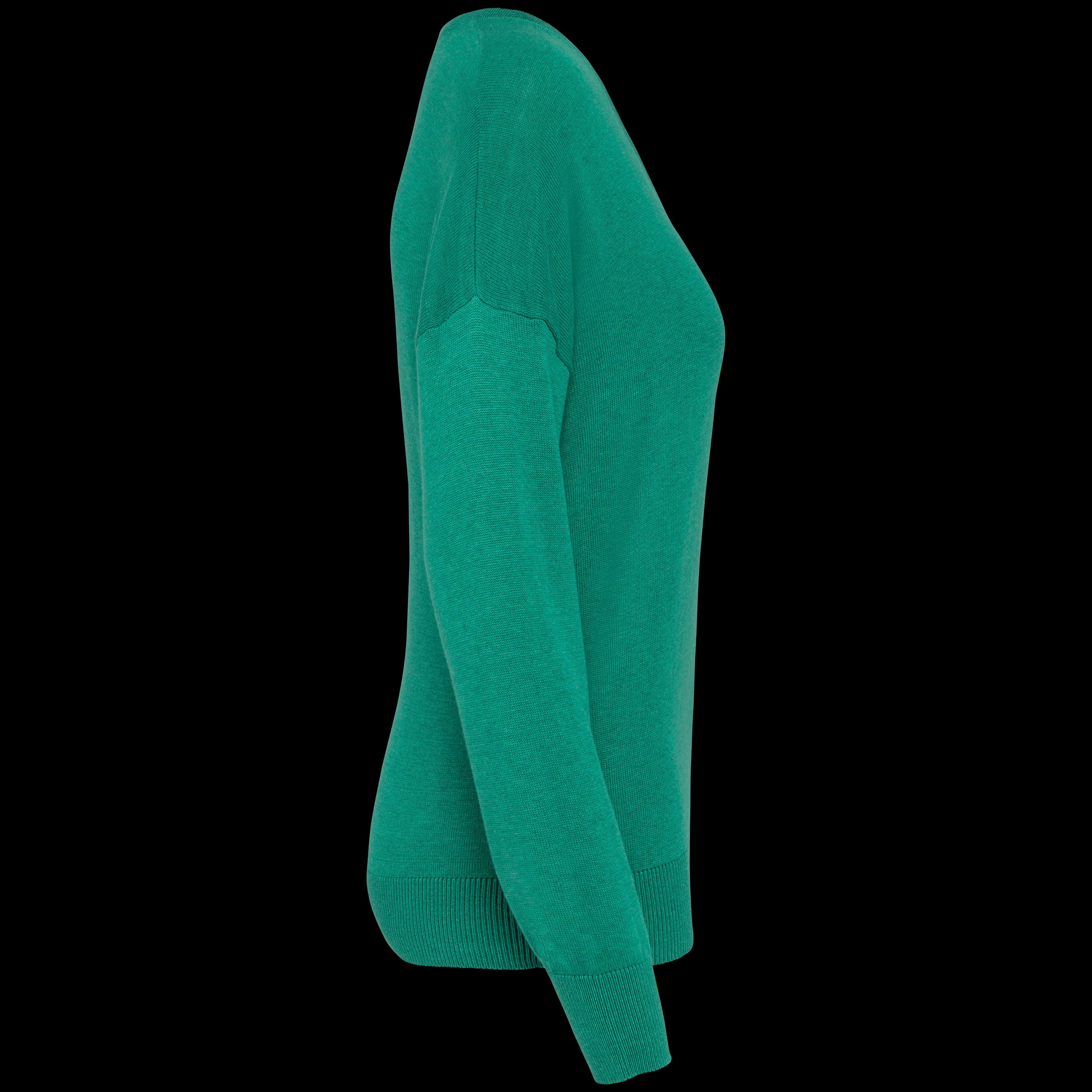 Women’s V-Neck Lyocell & Organic Cotton Sweater – 250 g/m² | SP921