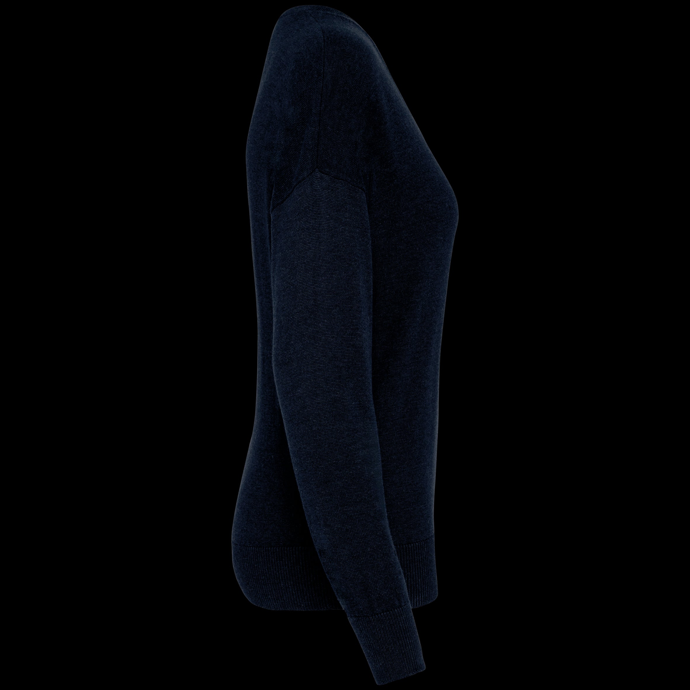Women’s V-Neck Lyocell & Organic Cotton Sweater – 250 g/m² | SP921